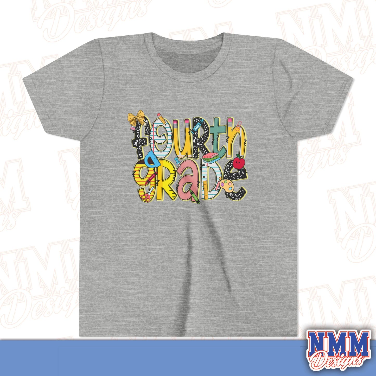 Fourth Grade Back to School Youth Shirt, Kids Sportswear, School Spirit Apparel, Back to School