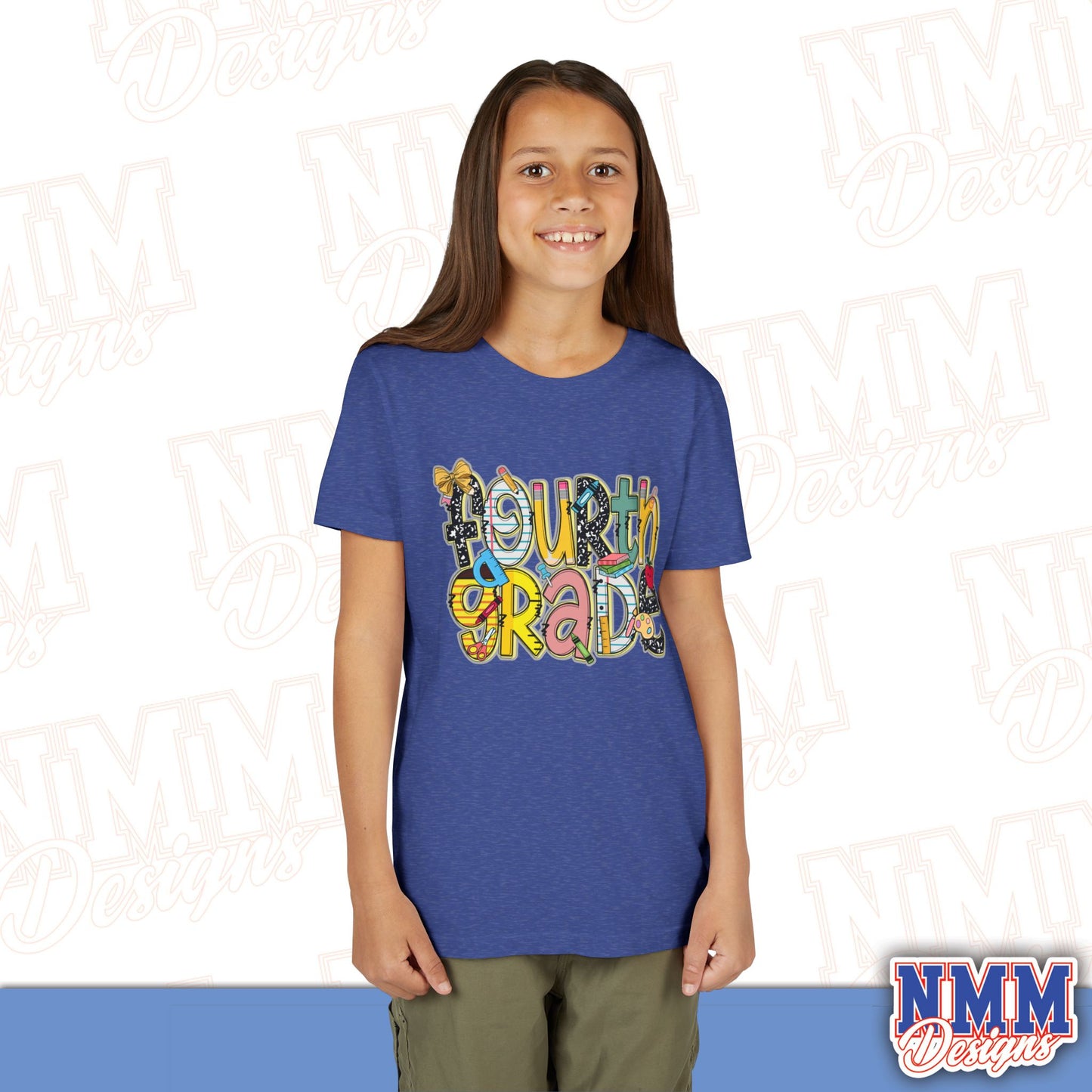 Fourth Grade Back to School Youth Shirt, Kids Sportswear, School Spirit Apparel, Back to School