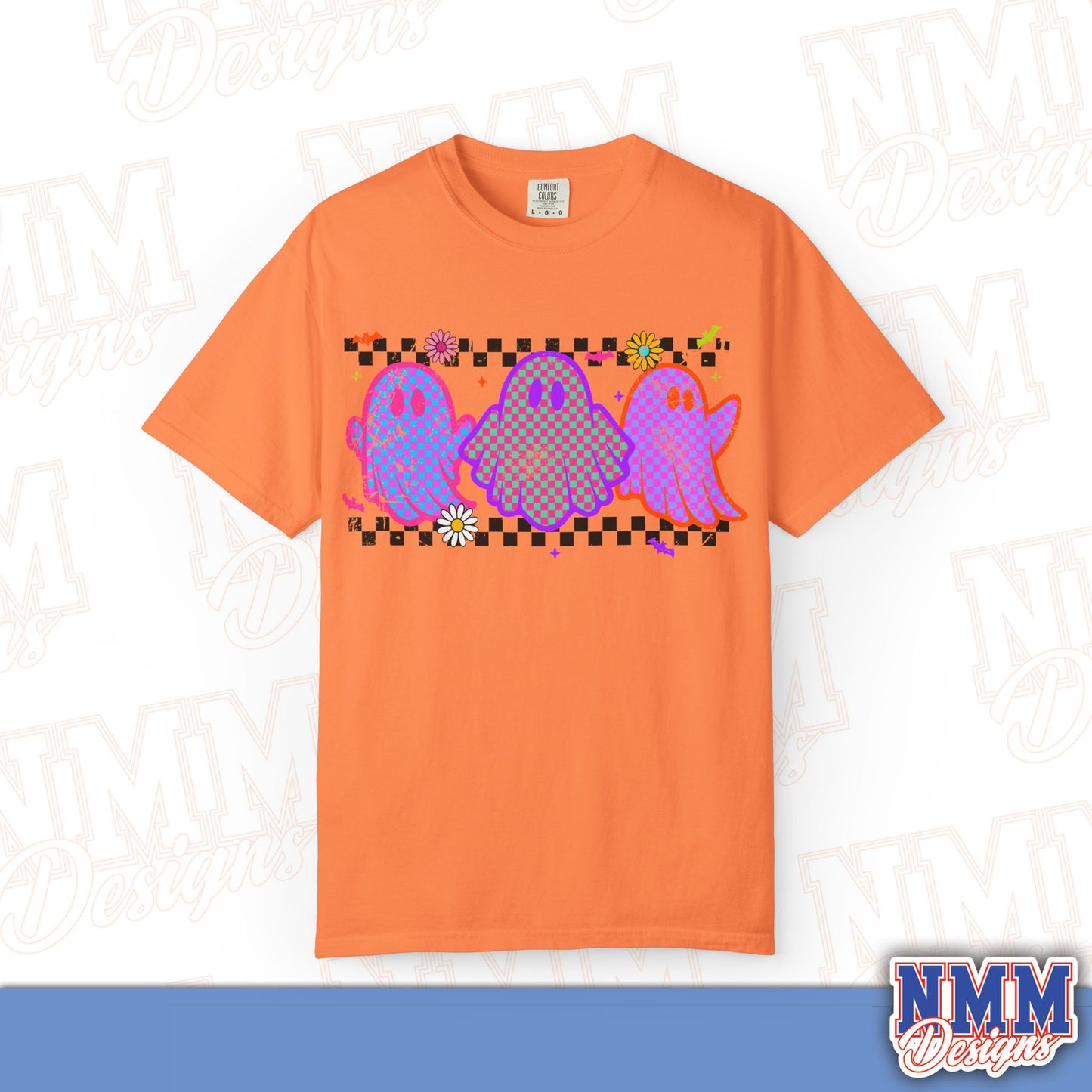 Colorful Ghosts Unisex T-Shirt - Fun Casual Wear, Halloween Costume, LGBTQ+ Pride Shirt, Gifts for Friends, Everyday Style