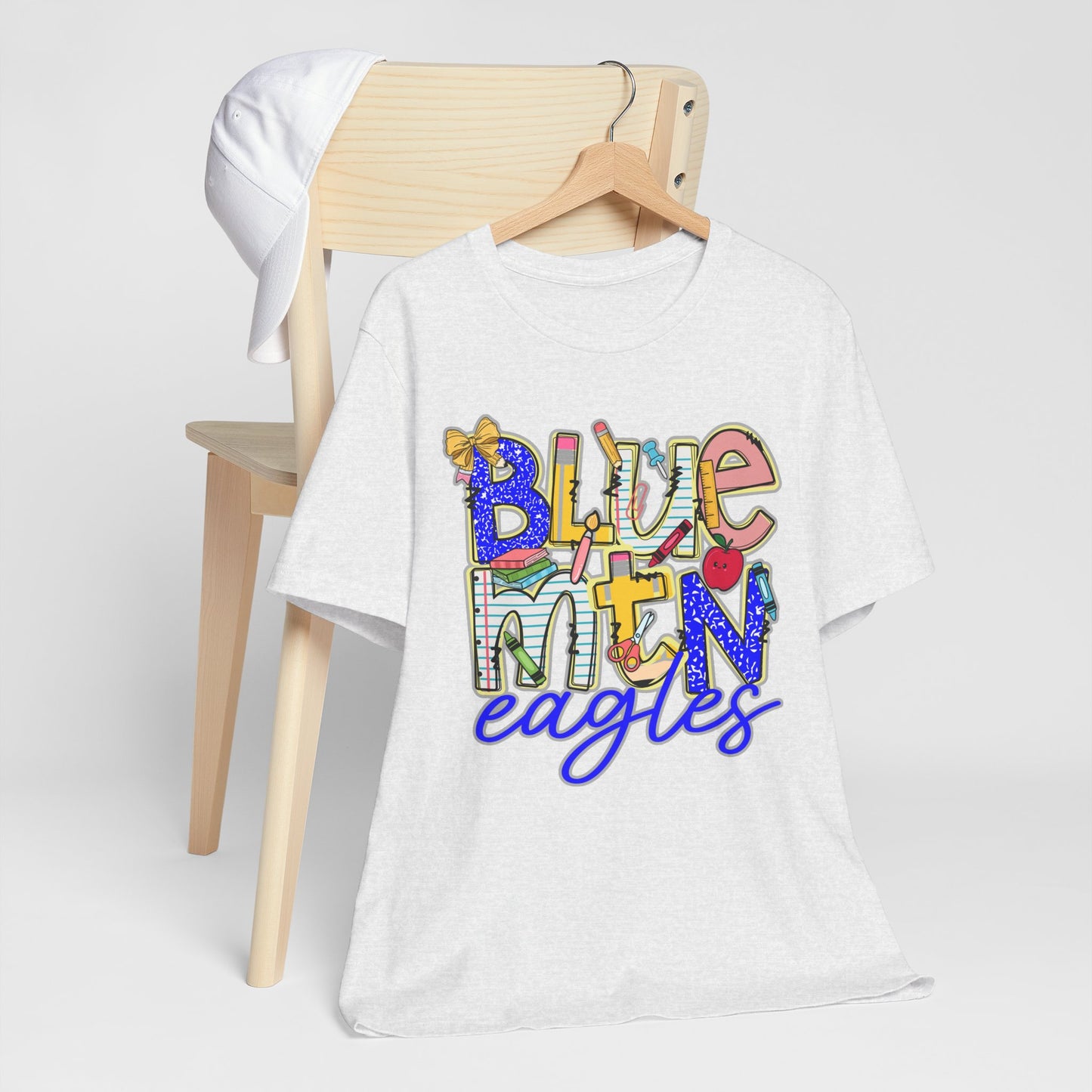 Blue Mountain Eagles Tee Shirt, Unisex Graphic T-Shirt, Casual Wear, Perfect for School Spirit, Gifts for Sports Fans, Summer Outfit