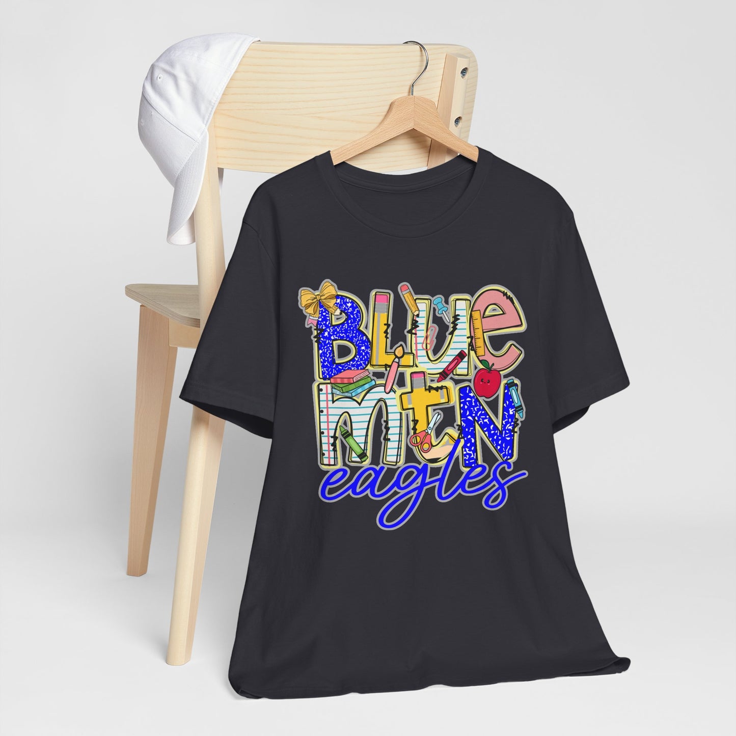 Blue Mountain Eagles Tee Shirt, Unisex Graphic T-Shirt, Casual Wear, Perfect for School Spirit, Gifts for Sports Fans, Summer Outfit