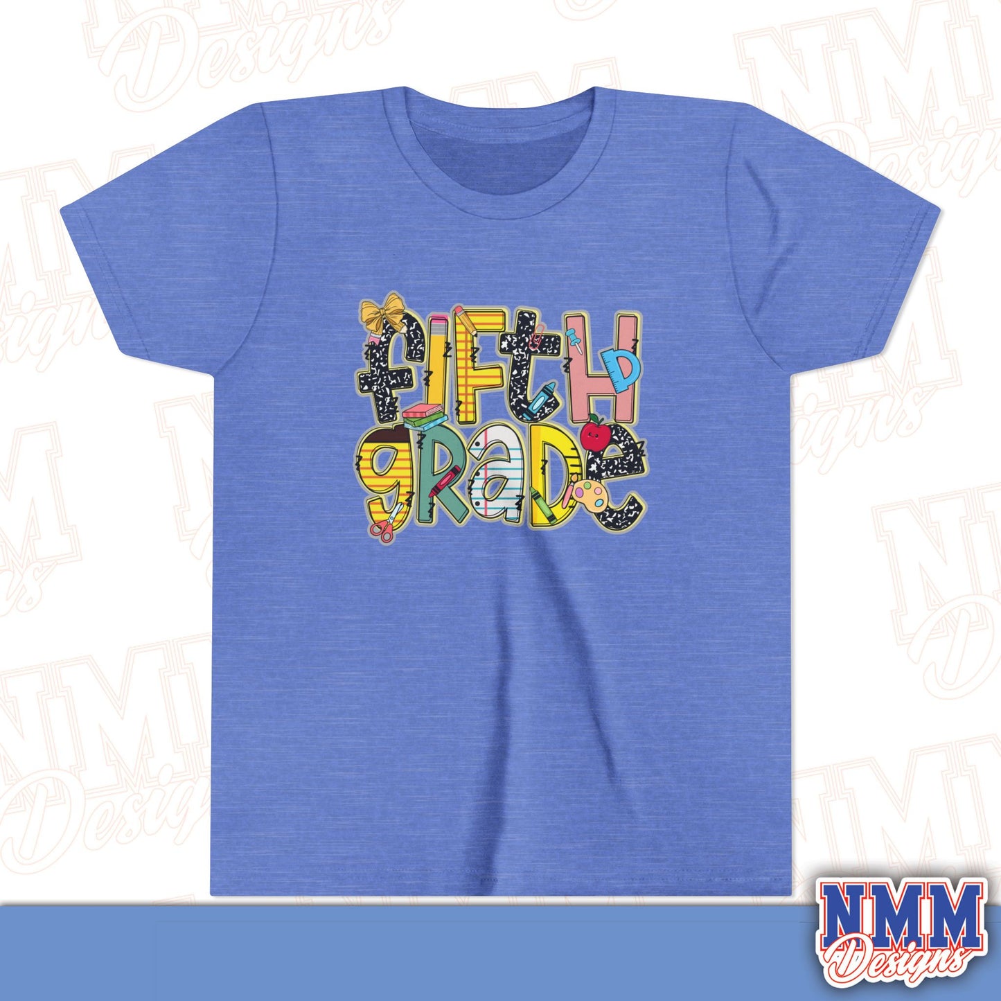 Copy of Fifth Grade Back to School Youth Shirt, Kids Sportswear, School Spirit Apparel, Back to School