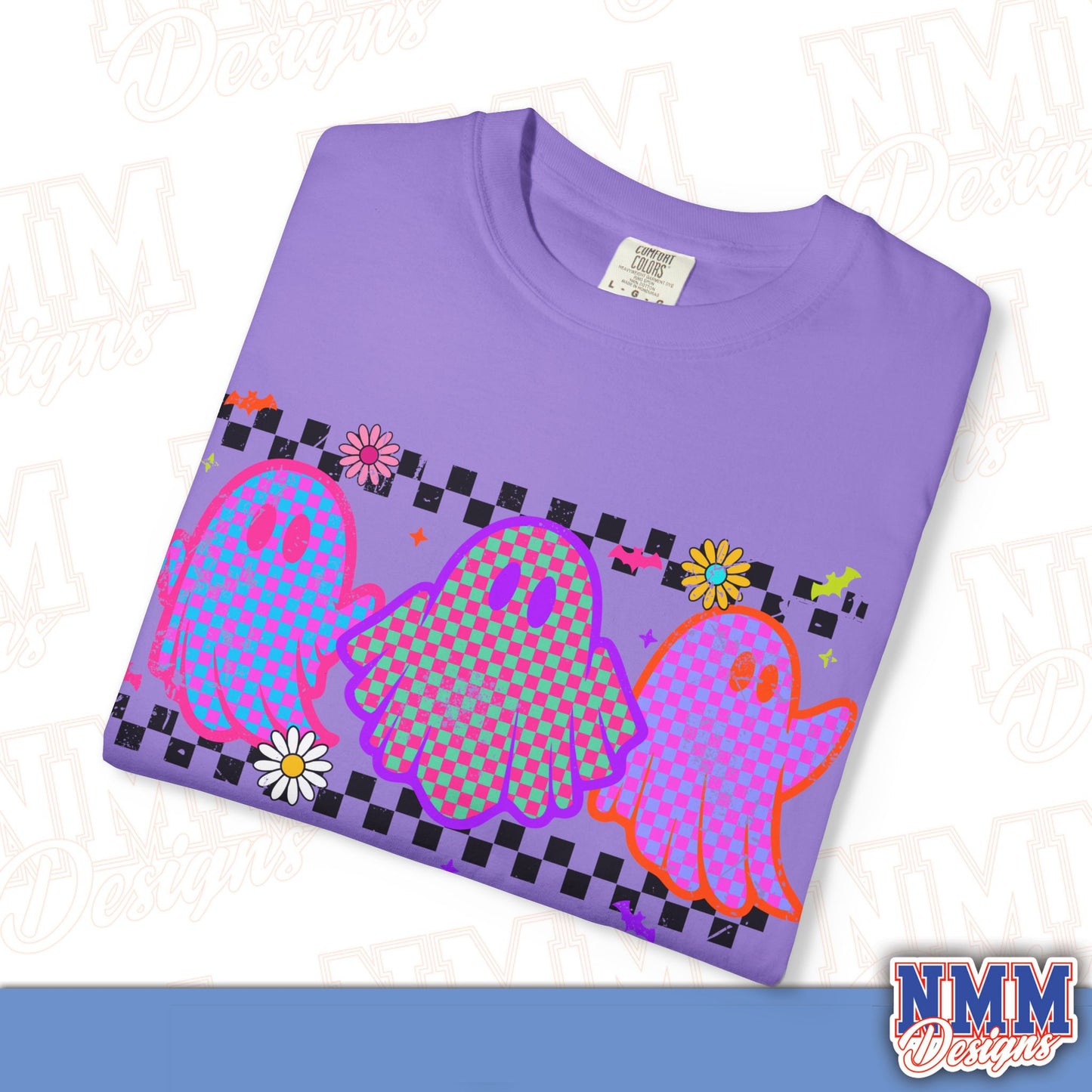 Colorful Ghosts Unisex T-Shirt - Fun Casual Wear, Halloween Costume, LGBTQ+ Pride Shirt, Gifts for Friends, Everyday Style