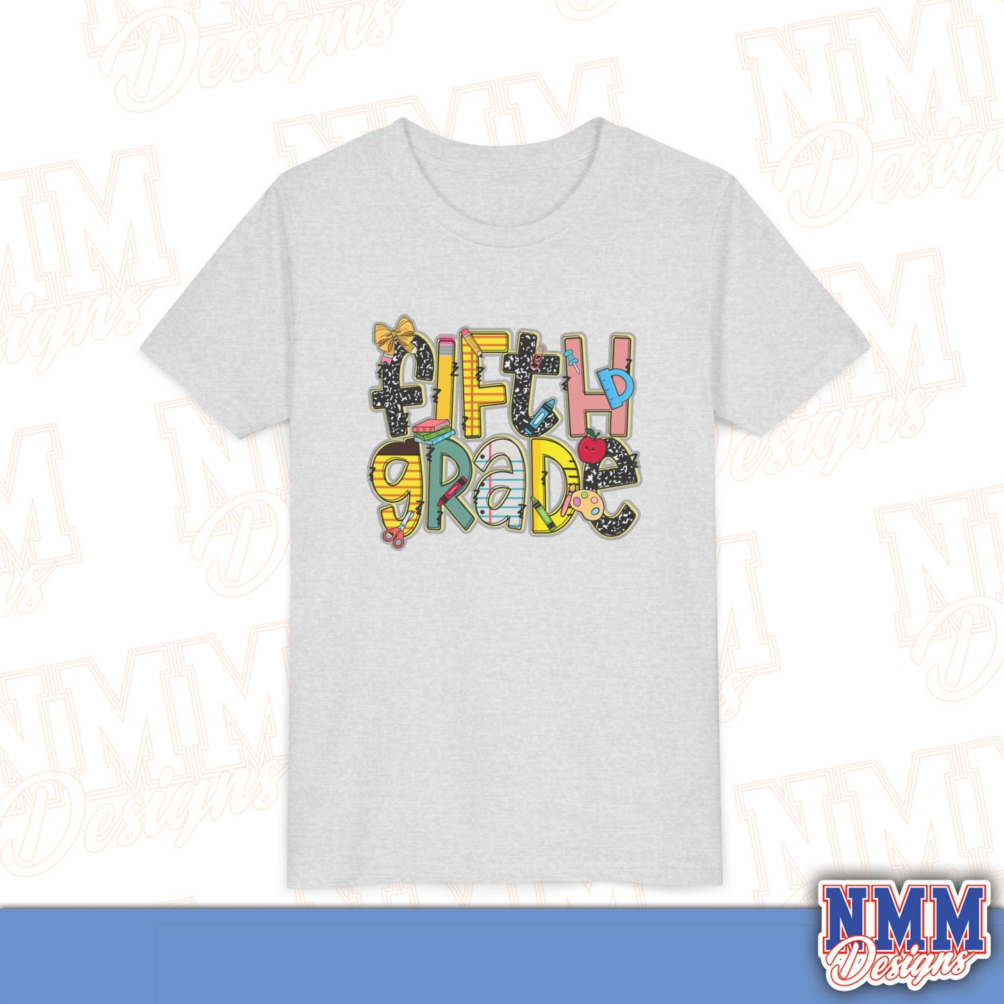 Copy of Fifth Grade Back to School Youth Shirt, Kids Sportswear, School Spirit Apparel, Back to School