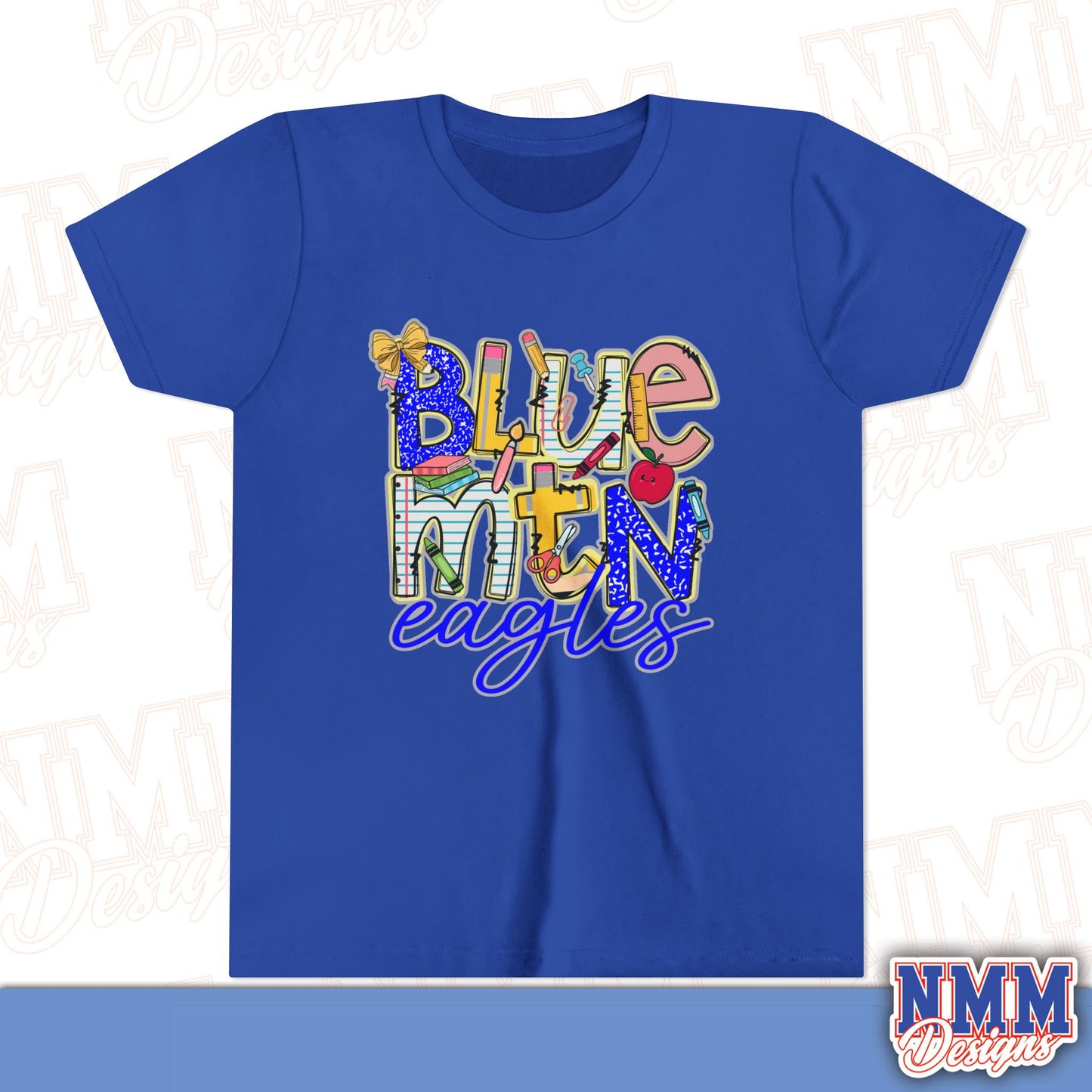 Blue Mountain Eagles Youth Shirt, Kids Sportswear, School Spirit Apparel, Back to School