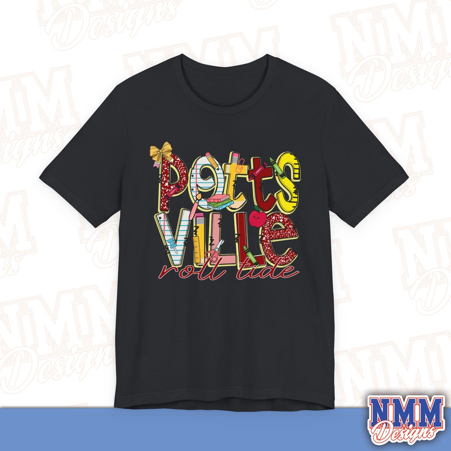 Pottsvile Crimson Tide Tee Shirt, Unisex Graphic T-Shirt, Casual Wear, Perfect for School Spirit, Gifts for Sports Fans, Summer Outfit