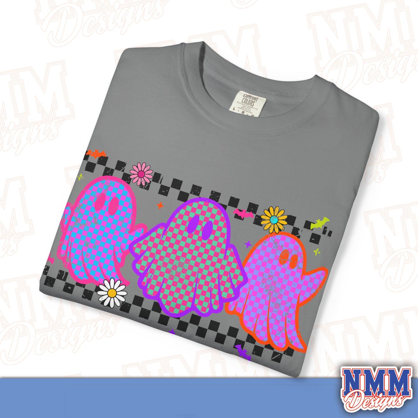 Colorful Ghosts Unisex T-Shirt - Fun Casual Wear, Halloween Costume, LGBTQ+ Pride Shirt, Gifts for Friends, Everyday Style