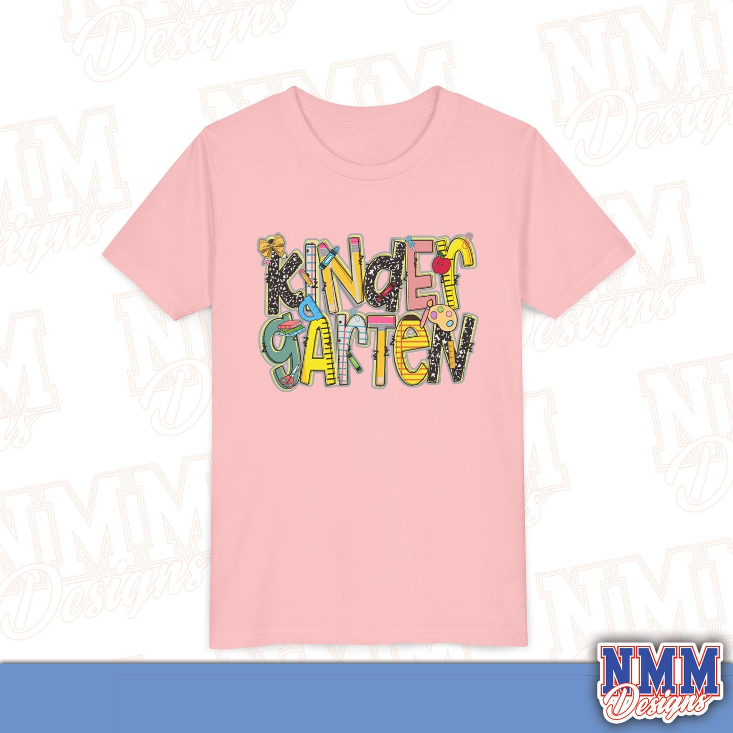 Kindergarten Back to School Youth Shirt, Kids Sportswear, School Spirit Apparel, Back to School