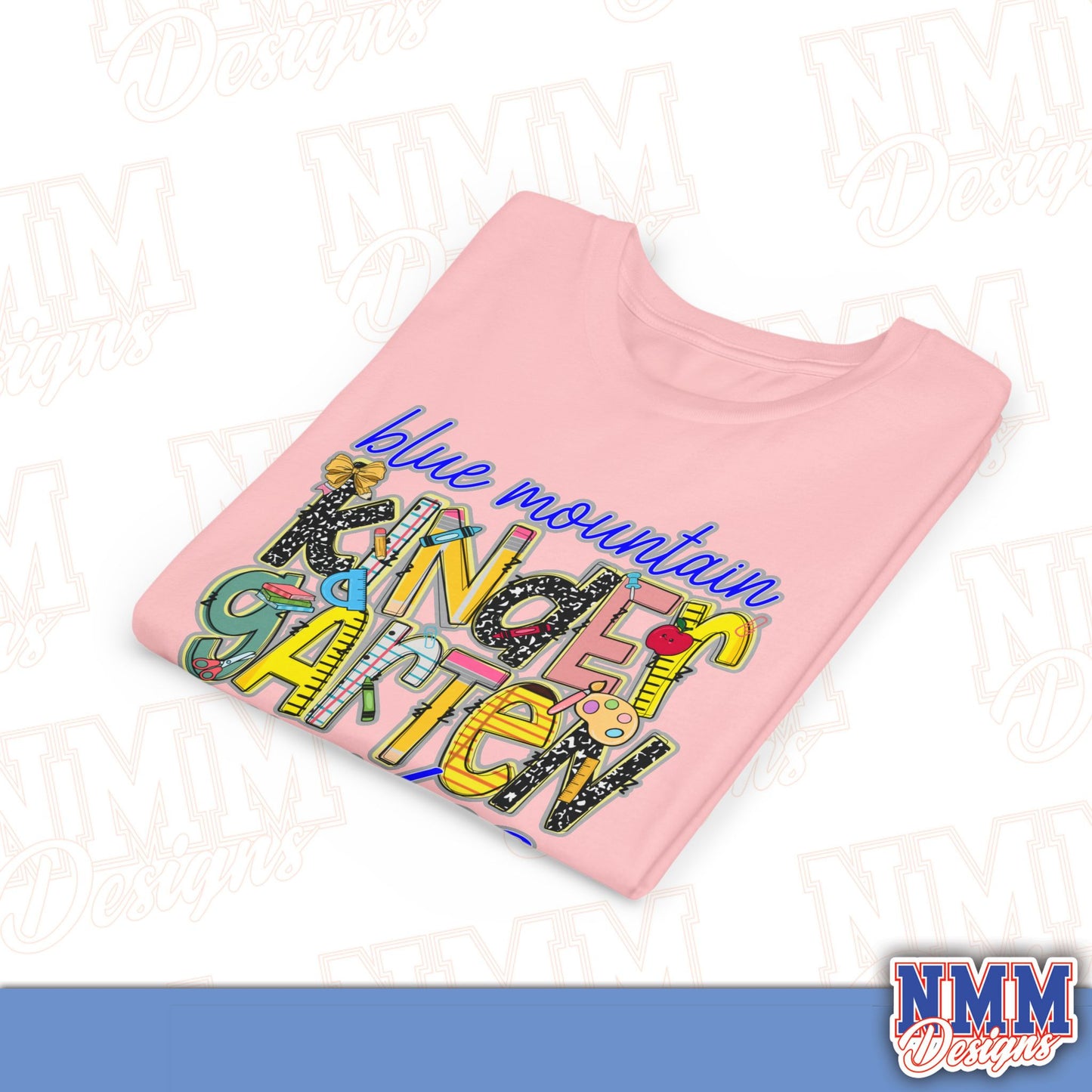 Blue Mountain Eagles Kindergarten Youth Shirt, Kids Sportswear, School Spirit Apparel, Back to School