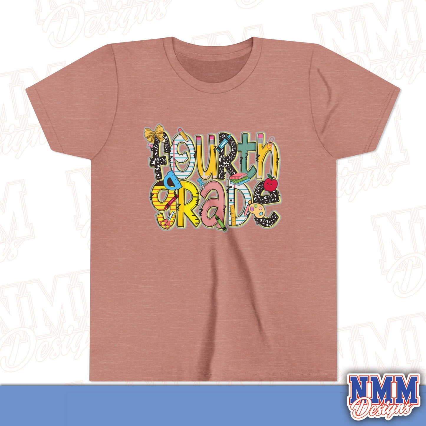 Fourth Grade Back to School Youth Shirt, Kids Sportswear, School Spirit Apparel, Back to School