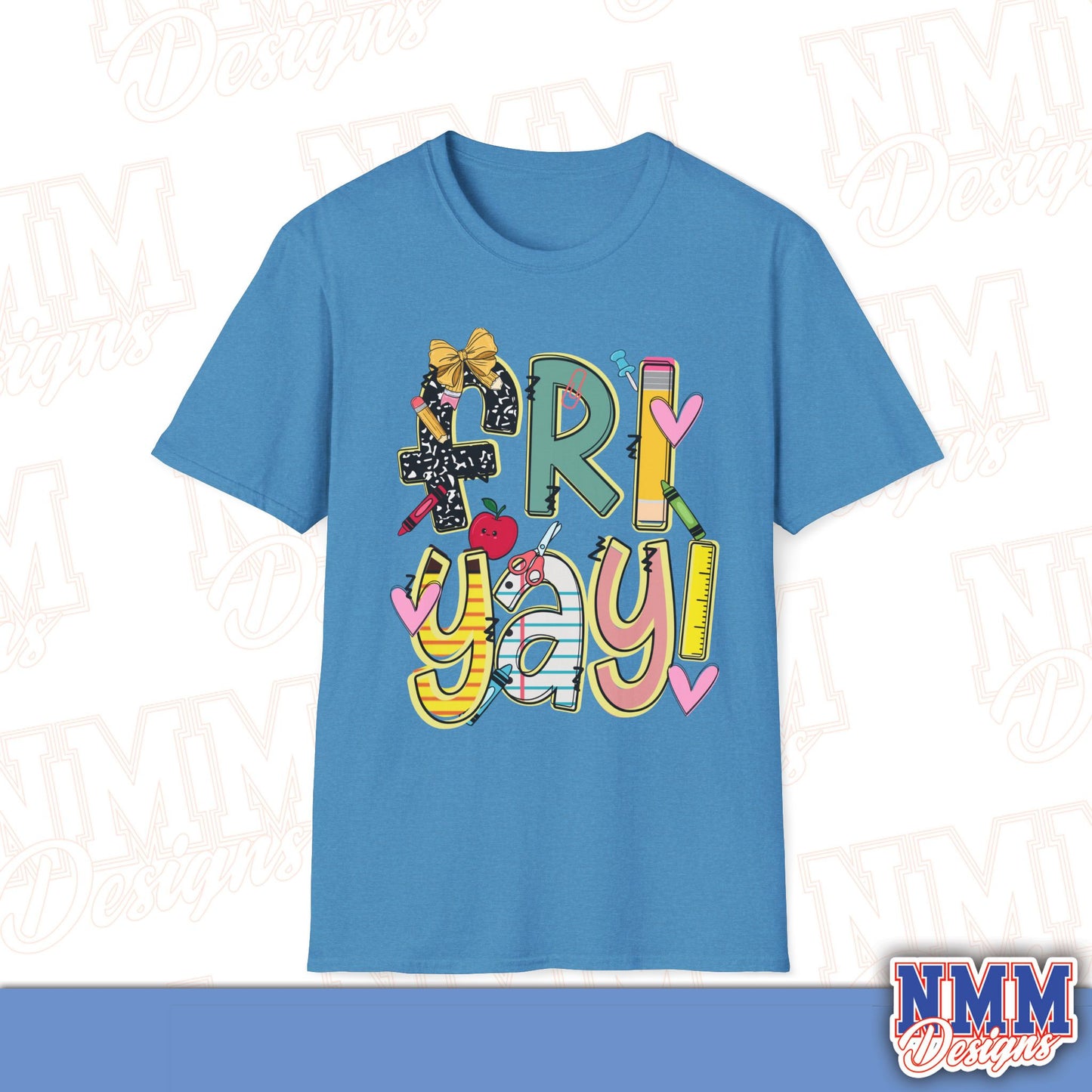 FRI-YAY Unisex Softstyle T-Shirt, Fun Graphic Tee, Weekend Vibe Shirt, Gift for Friends, Casual Wear, Celebration Outfit