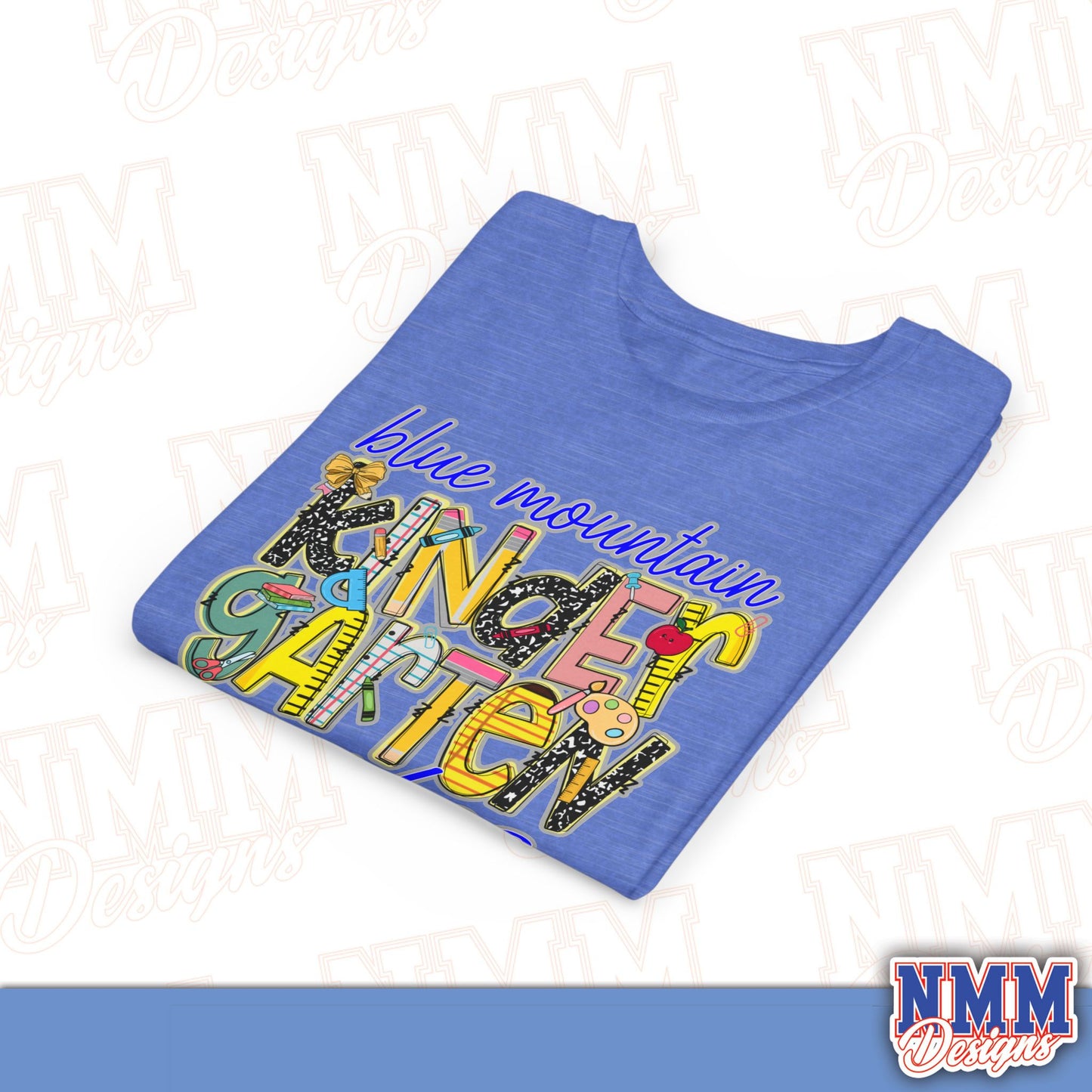 Blue Mountain Eagles Kindergarten Youth Shirt, Kids Sportswear, School Spirit Apparel, Back to School