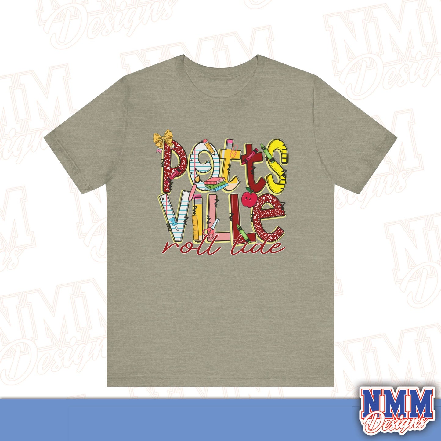 Pottsvile Crimson Tide Tee Shirt, Unisex Graphic T-Shirt, Casual Wear, Perfect for School Spirit, Gifts for Sports Fans, Summer Outfit