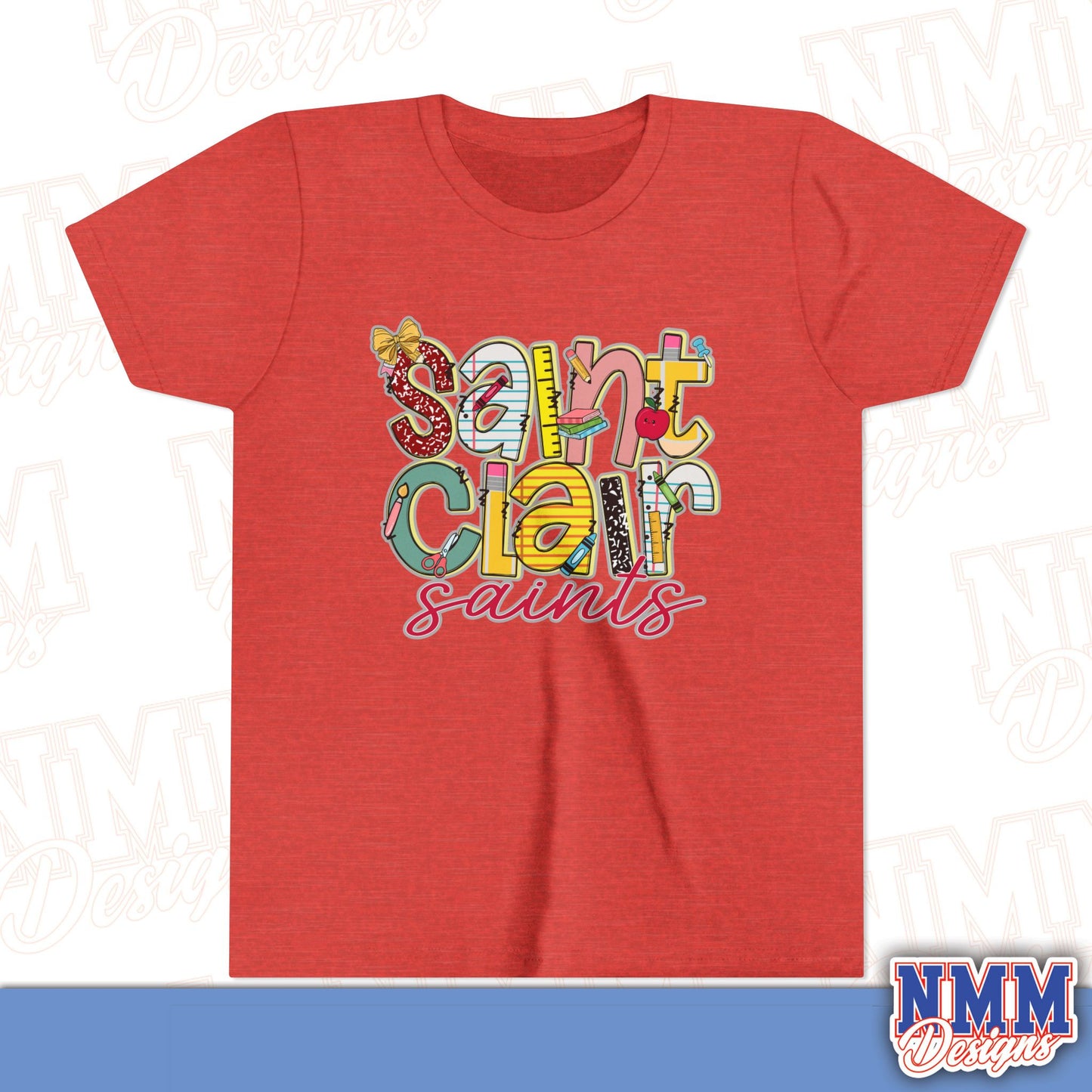 Saint Clair School Youth Shirt, Kids Sportswear, School Spirit Apparel, Back to School