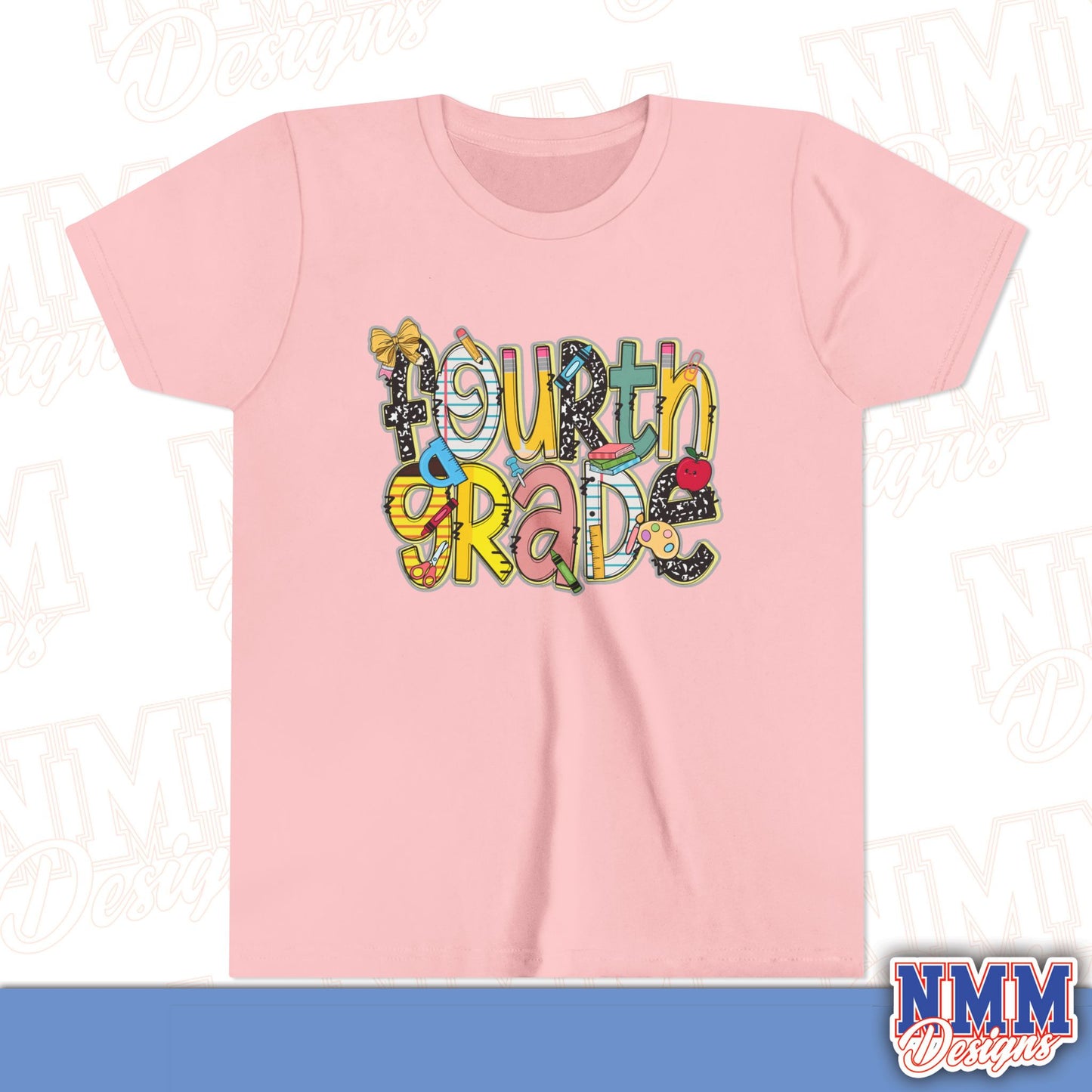 Fourth Grade Back to School Youth Shirt, Kids Sportswear, School Spirit Apparel, Back to School