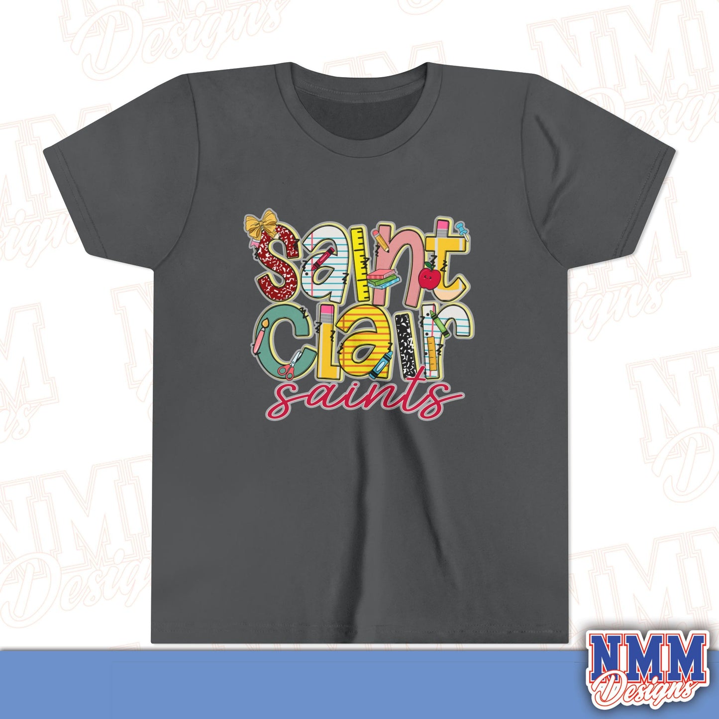 Saint Clair School Youth Shirt, Kids Sportswear, School Spirit Apparel, Back to School