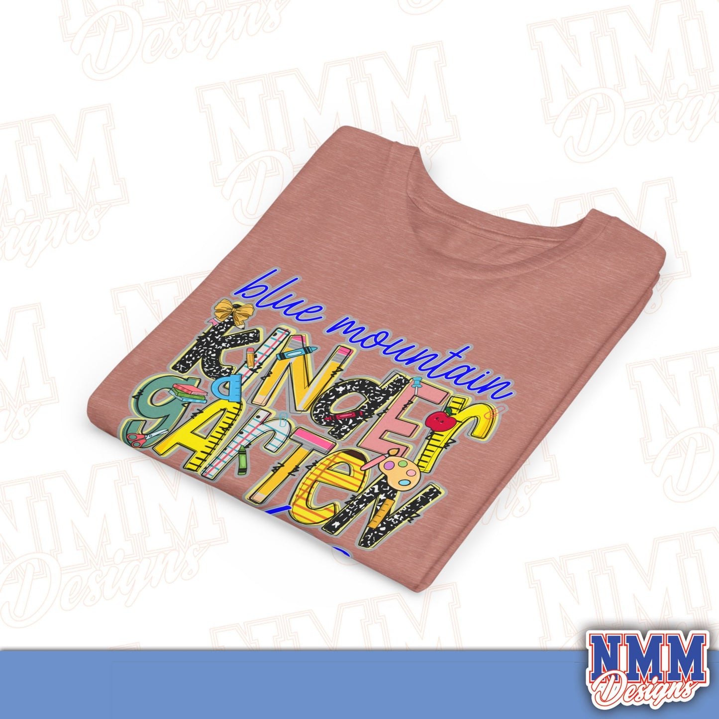 Blue Mountain Eagles Kindergarten Youth Shirt, Kids Sportswear, School Spirit Apparel, Back to School