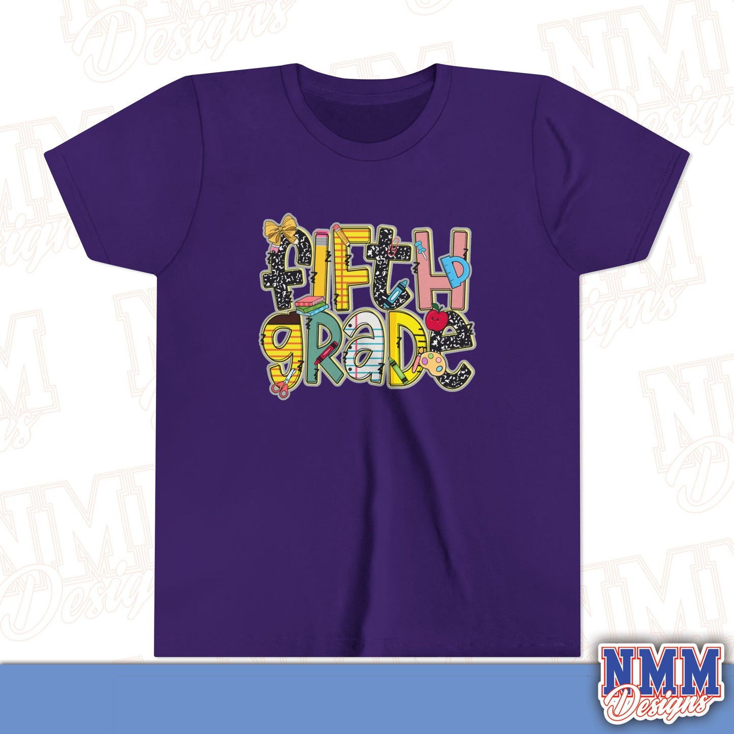 Copy of Fifth Grade Back to School Youth Shirt, Kids Sportswear, School Spirit Apparel, Back to School