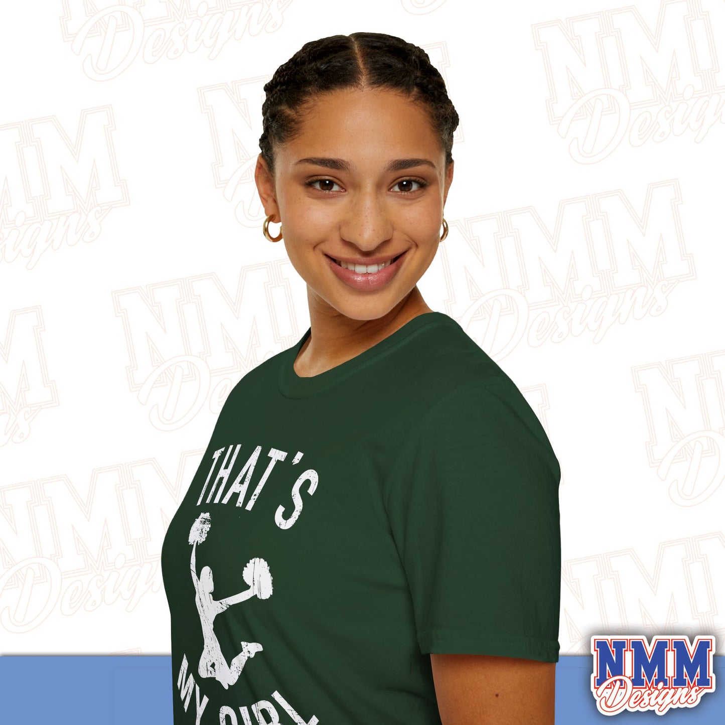 That's My Girl Cheer T-Shirt, Sports Tee, Active Lifestyle Wear, Cheerleading Apparel