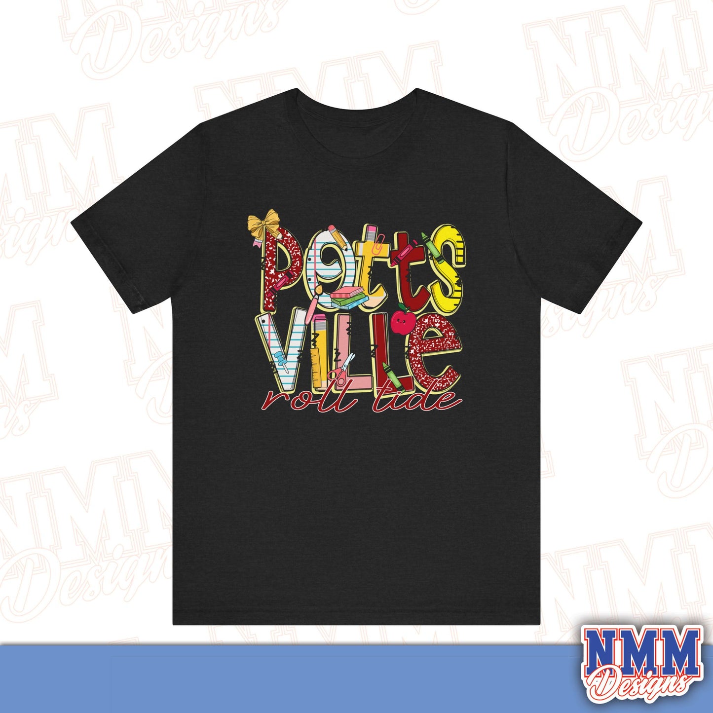 Pottsvile Crimson Tide Tee Shirt, Unisex Graphic T-Shirt, Casual Wear, Perfect for School Spirit, Gifts for Sports Fans, Summer Outfit