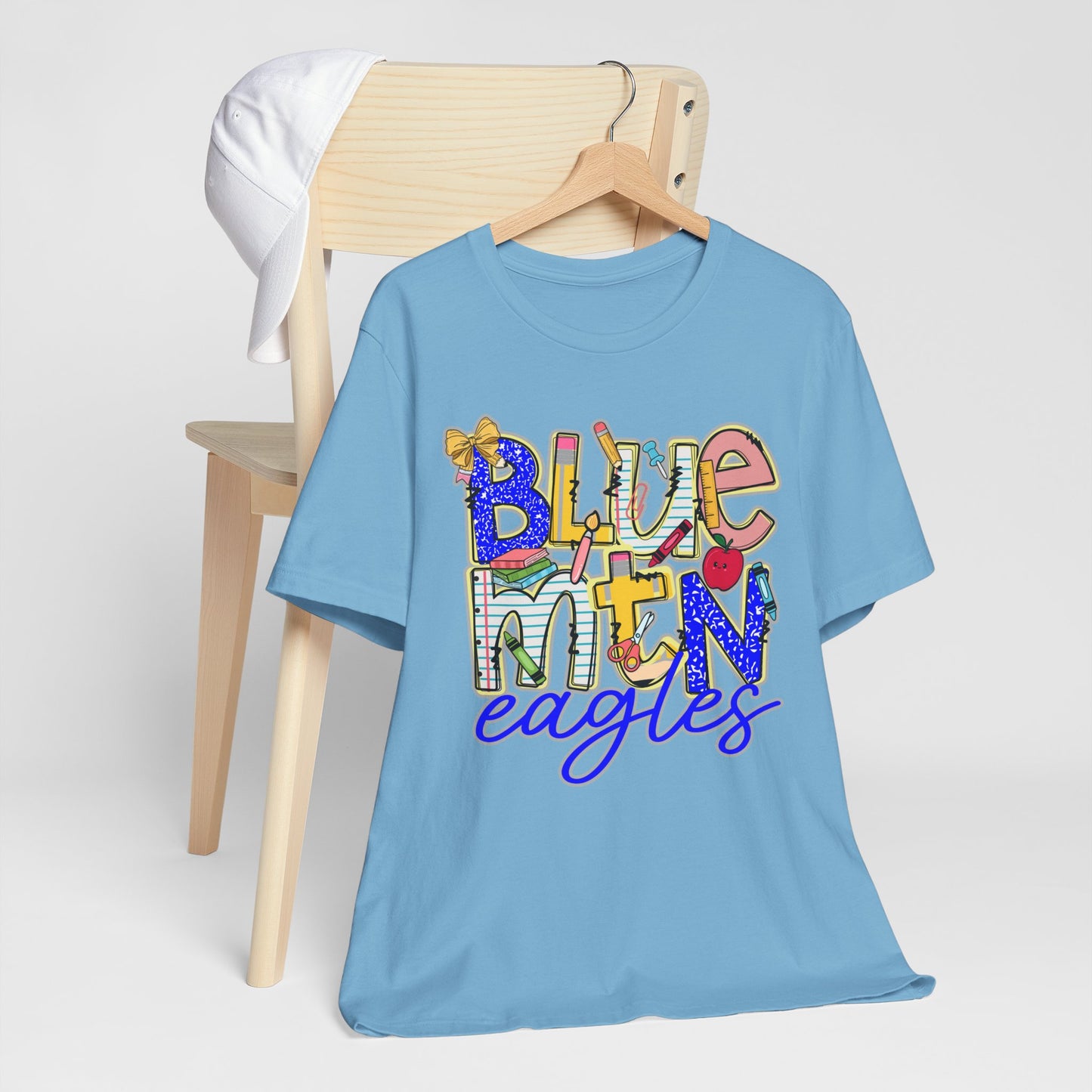 Blue Mountain Eagles Tee Shirt, Unisex Graphic T-Shirt, Casual Wear, Perfect for School Spirit, Gifts for Sports Fans, Summer Outfit