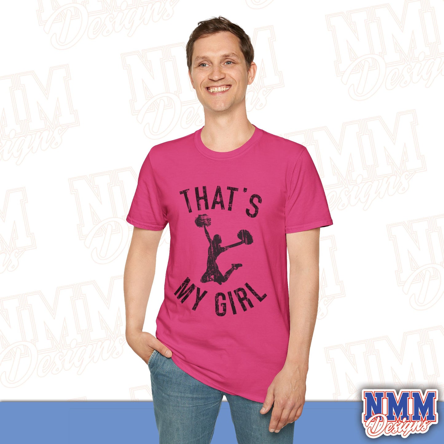 That's My Girl Cheer T-Shirt, Sports Tee, Active Lifestyle Wear, Cheerleading Apparel