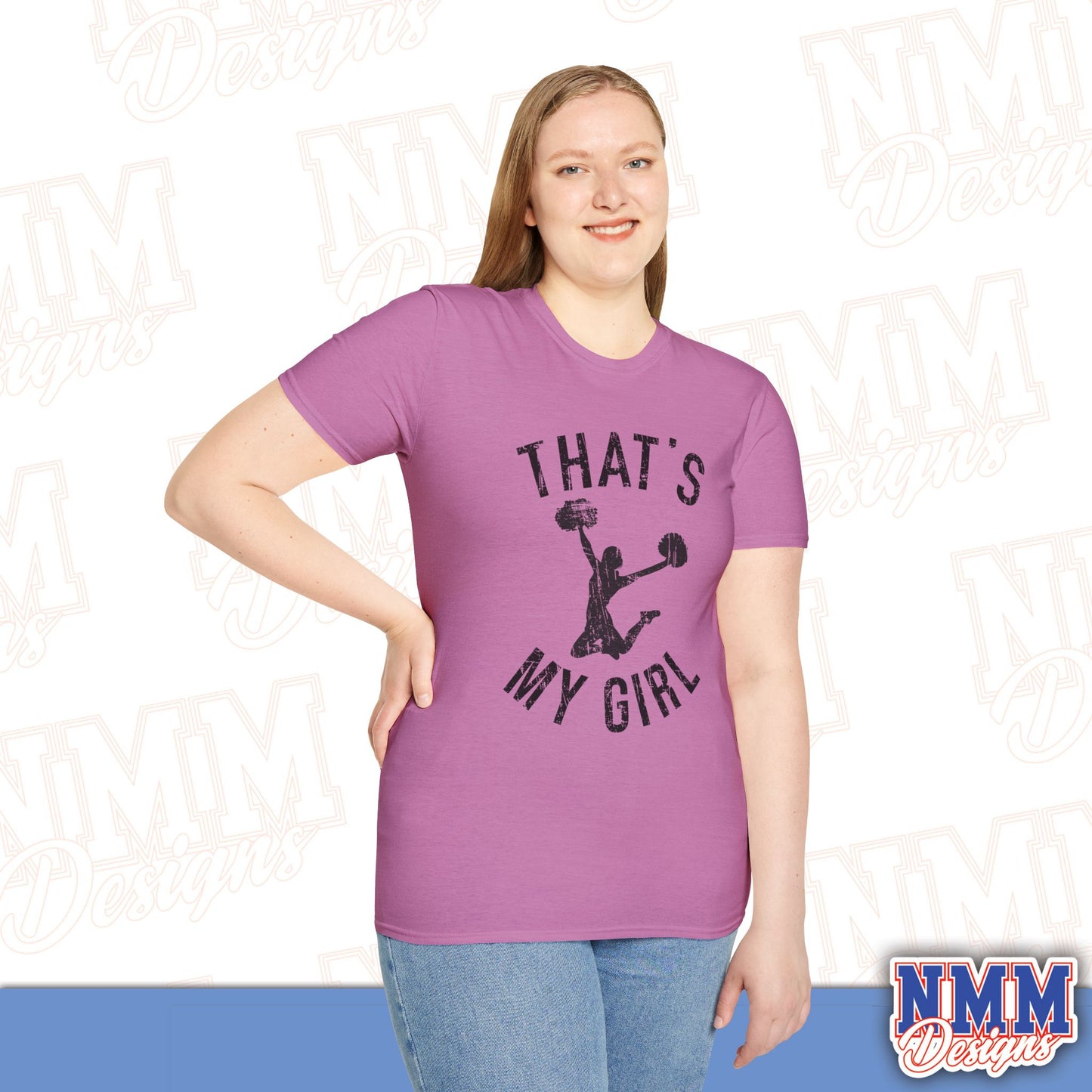 That's My Girl Cheer T-Shirt, Sports Tee, Active Lifestyle Wear, Cheerleading Apparel