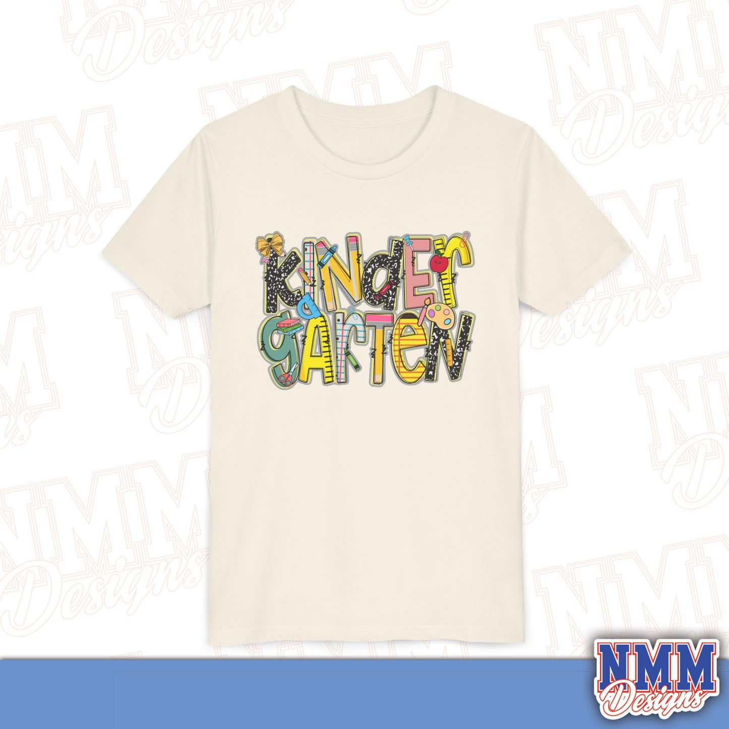 Kindergarten Back to School Youth Shirt, Kids Sportswear, School Spirit Apparel, Back to School