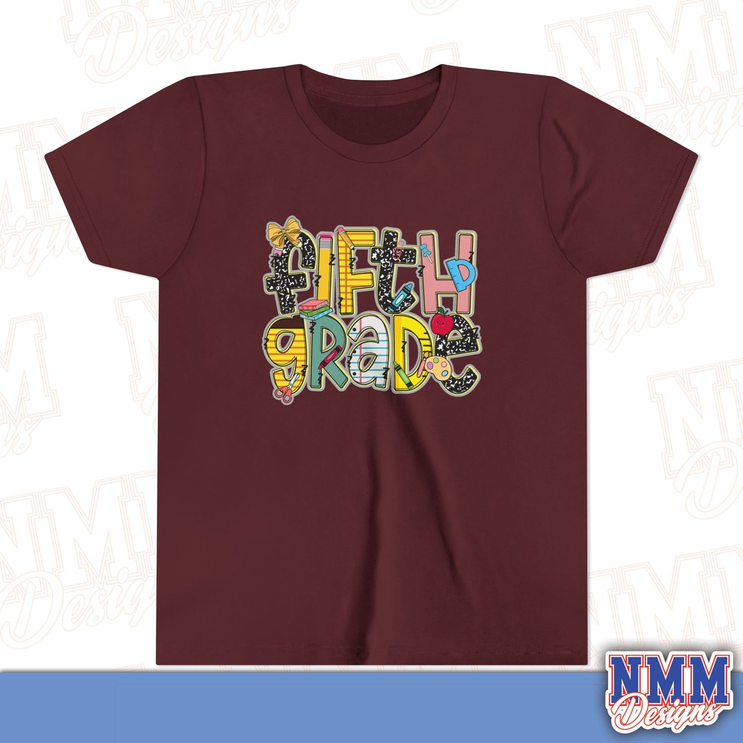 Copy of Fifth Grade Back to School Youth Shirt, Kids Sportswear, School Spirit Apparel, Back to School