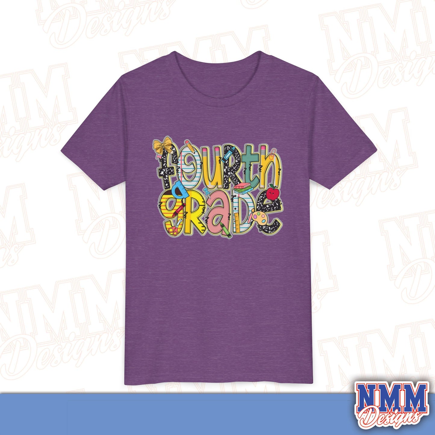 Fourth Grade Back to School Youth Shirt, Kids Sportswear, School Spirit Apparel, Back to School