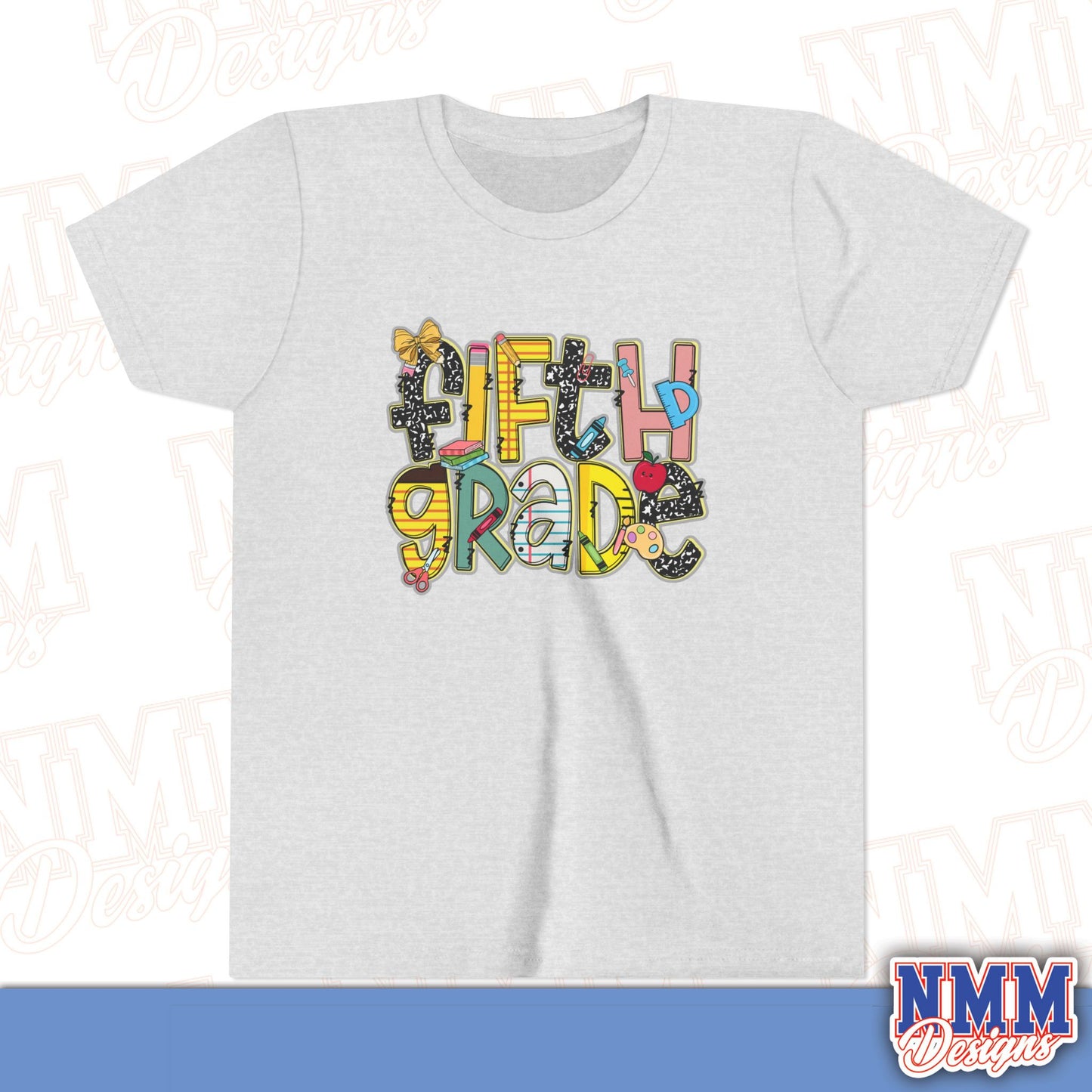 Copy of Fifth Grade Back to School Youth Shirt, Kids Sportswear, School Spirit Apparel, Back to School