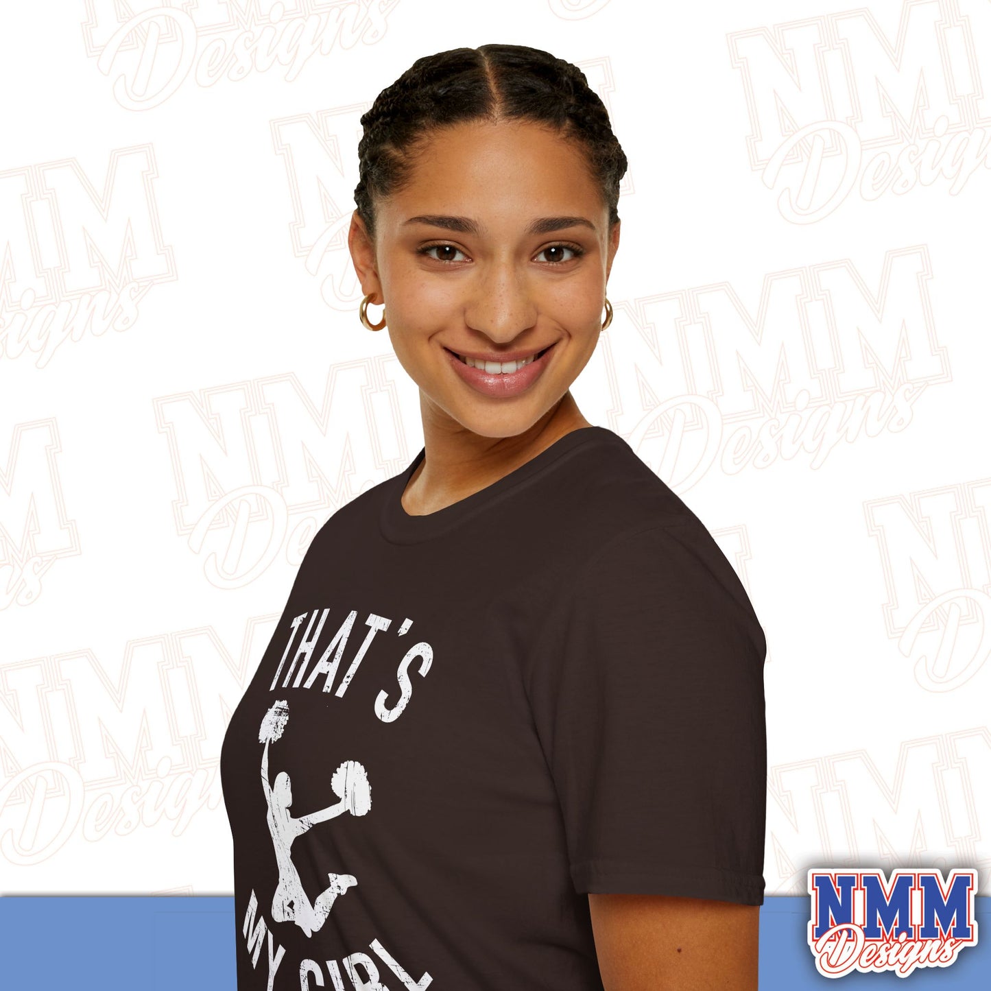 That's My Girl Cheer T-Shirt, Sports Tee, Active Lifestyle Wear, Cheerleading Apparel