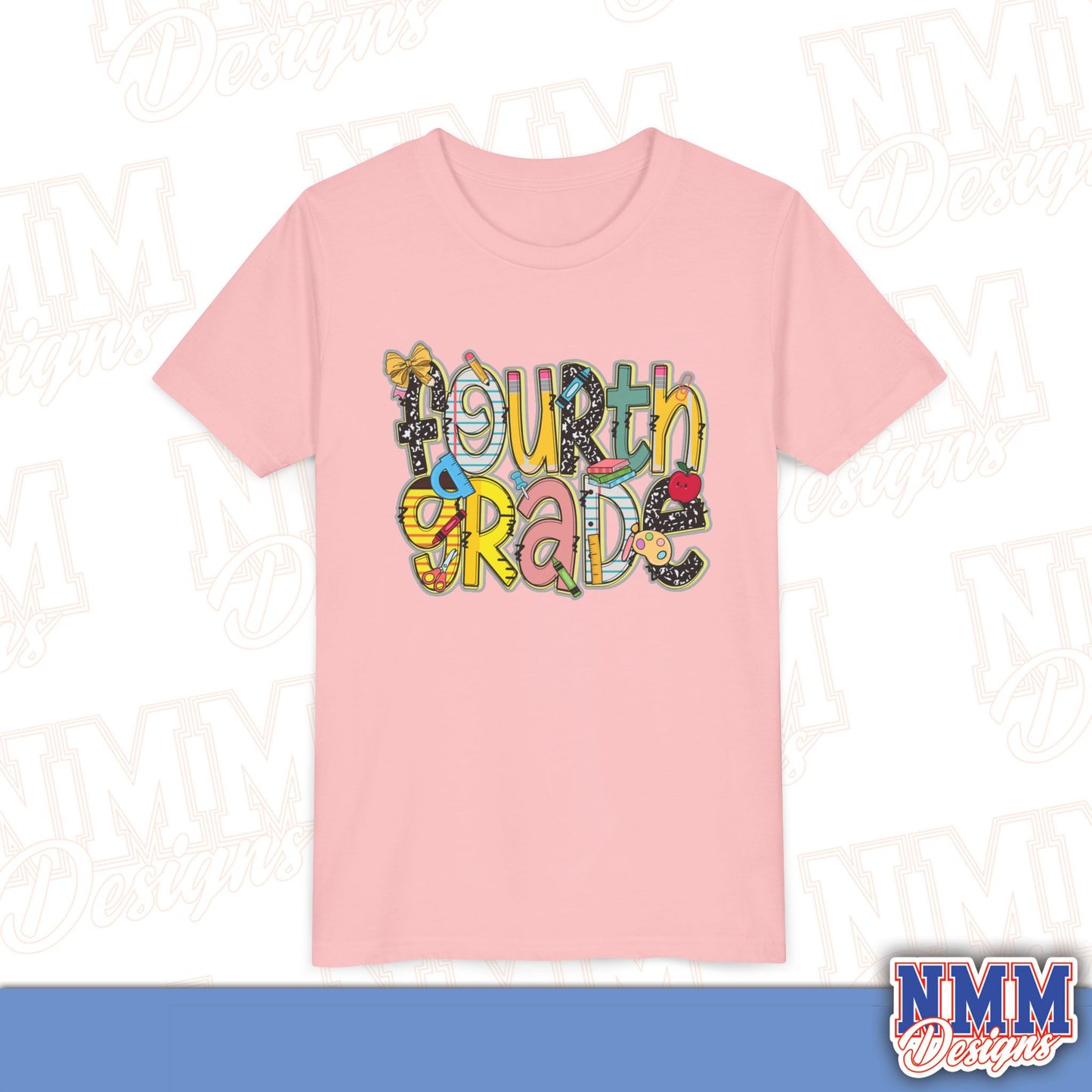 Fourth Grade Back to School Youth Shirt, Kids Sportswear, School Spirit Apparel, Back to School
