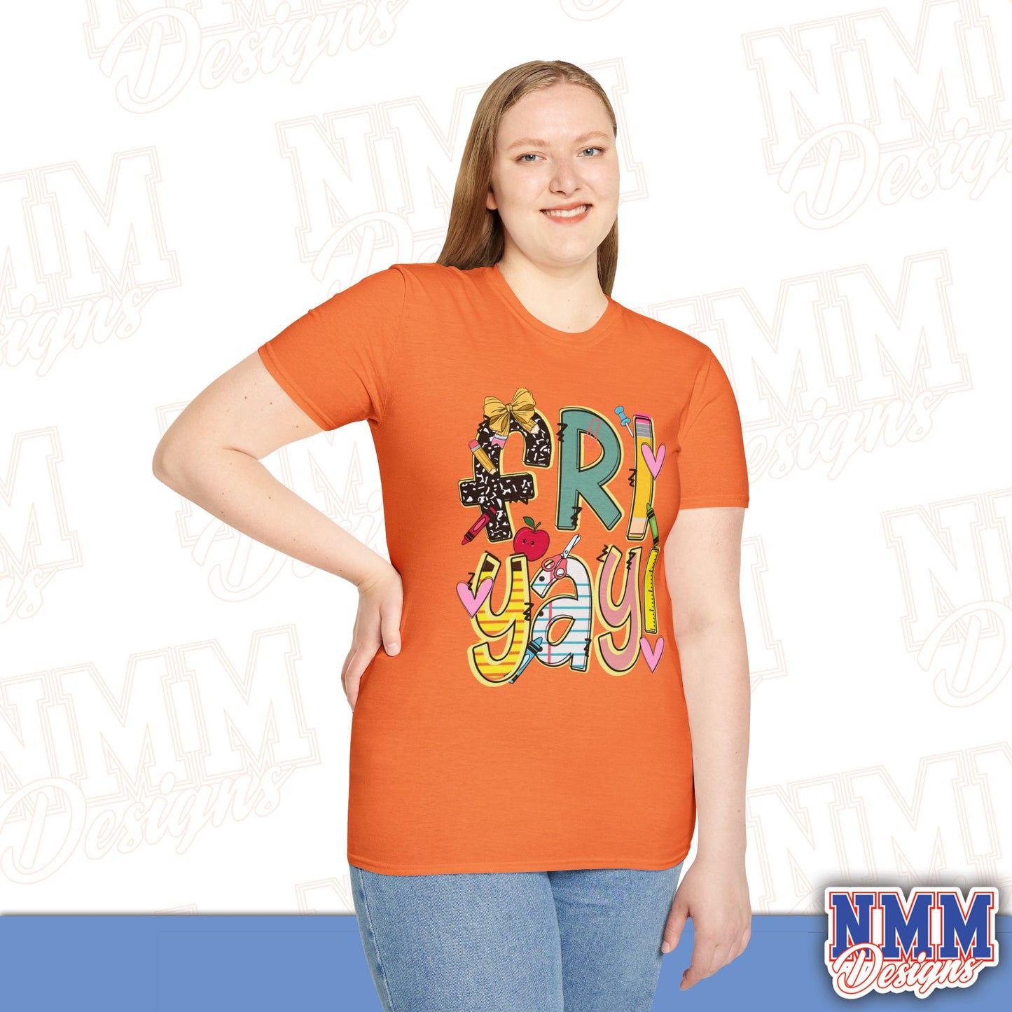 FRI-YAY Unisex Softstyle T-Shirt, Fun Graphic Tee, Weekend Vibe Shirt, Gift for Friends, Casual Wear, Celebration Outfit