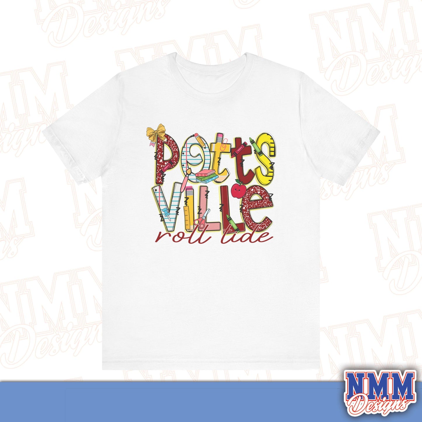 Pottsvile Crimson Tide Tee Shirt, Unisex Graphic T-Shirt, Casual Wear, Perfect for School Spirit, Gifts for Sports Fans, Summer Outfit