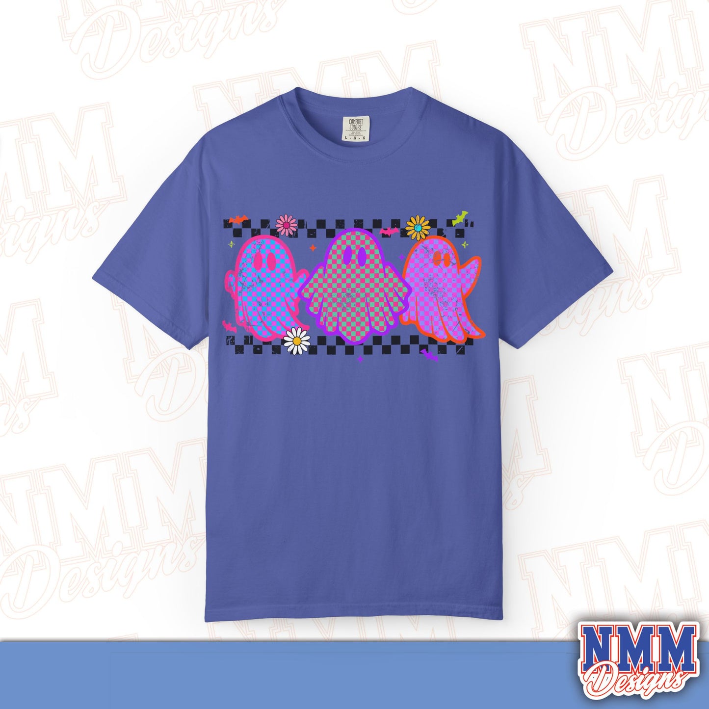 Colorful Ghosts Unisex T-Shirt - Fun Casual Wear, Halloween Costume, LGBTQ+ Pride Shirt, Gifts for Friends, Everyday Style