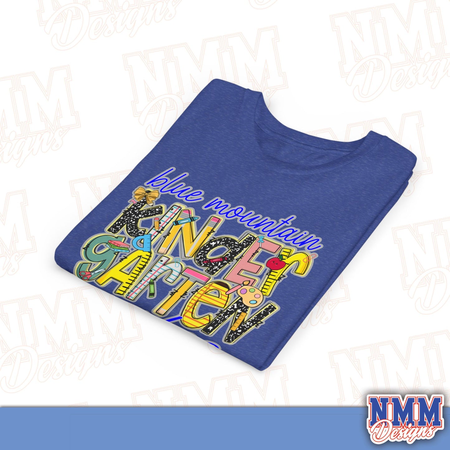 Blue Mountain Eagles Kindergarten Youth Shirt, Kids Sportswear, School Spirit Apparel, Back to School