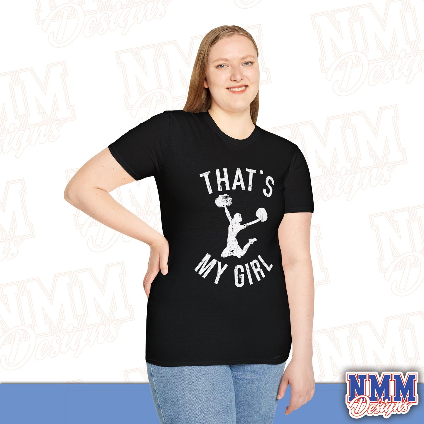 That's My Girl Cheer T-Shirt, Sports Tee, Active Lifestyle Wear, Cheerleading Apparel