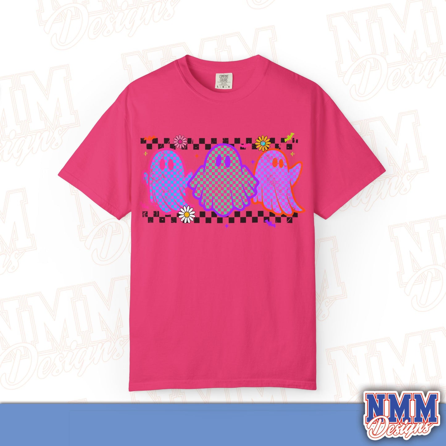 Colorful Ghosts Unisex T-Shirt - Fun Casual Wear, Halloween Costume, LGBTQ+ Pride Shirt, Gifts for Friends, Everyday Style