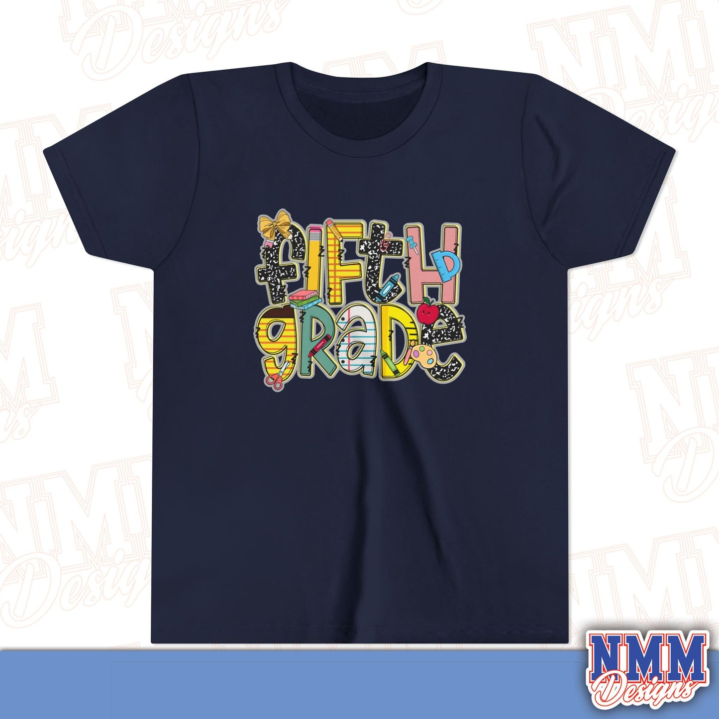 Copy of Fifth Grade Back to School Youth Shirt, Kids Sportswear, School Spirit Apparel, Back to School