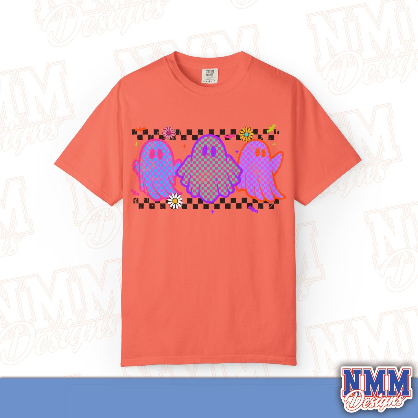 Colorful Ghosts Unisex T-Shirt - Fun Casual Wear, Halloween Costume, LGBTQ+ Pride Shirt, Gifts for Friends, Everyday Style