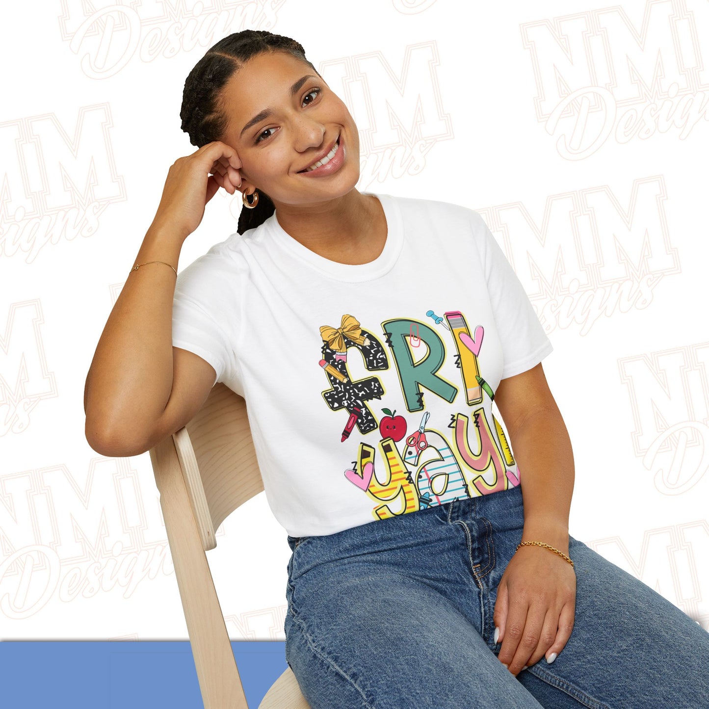 FRI-YAY Unisex Softstyle T-Shirt, Fun Graphic Tee, Weekend Vibe Shirt, Gift for Friends, Casual Wear, Celebration Outfit