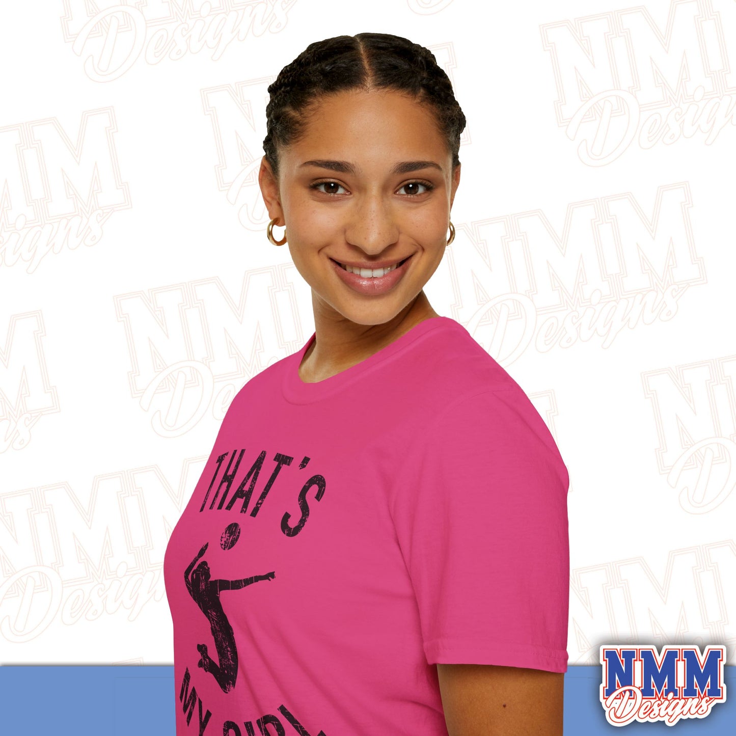 That's My Girl Volleyball T-Shirt, Sports Tee, Active Lifestyle Wear, Volleyball Apparel