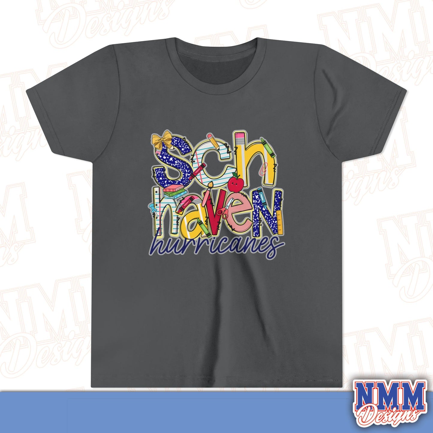Schuylkill Haven Hurricanes Youth Shirt, Kids Sportswear,,School Spirit Apparel, Back to School