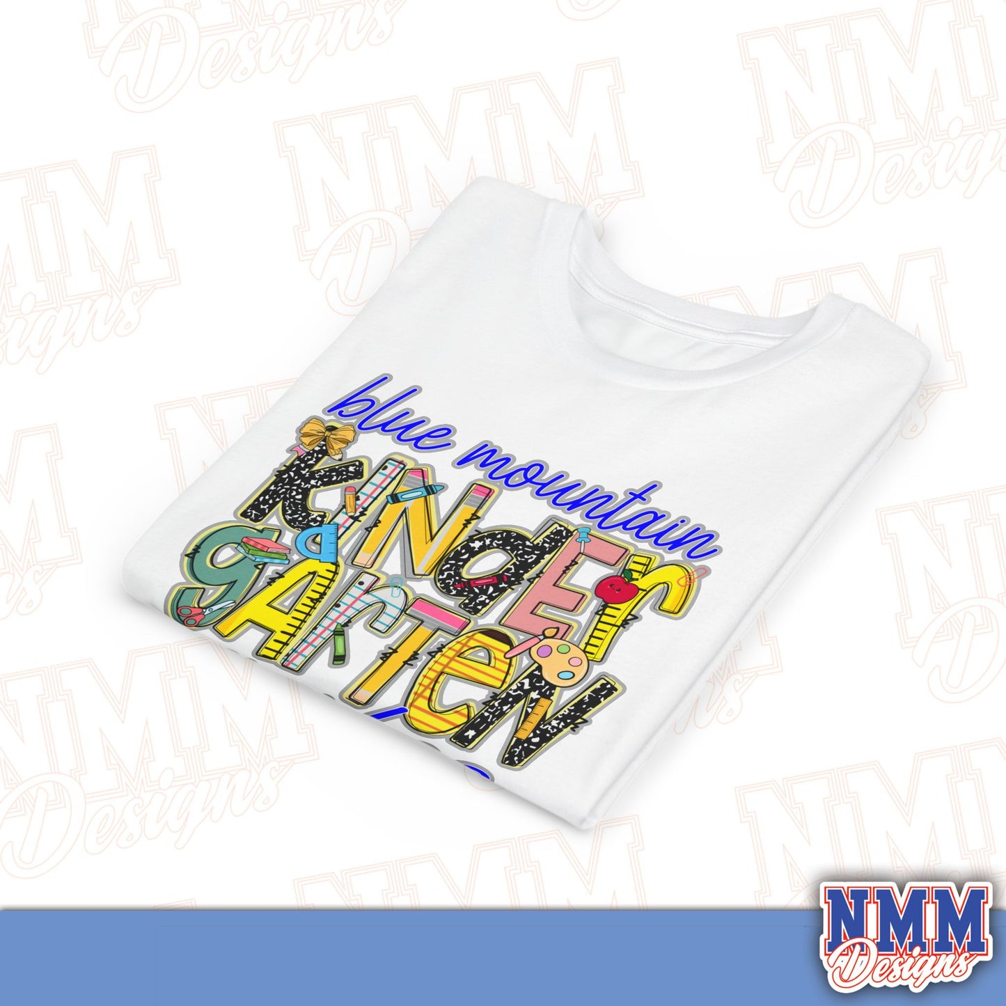 Blue Mountain Eagles Kindergarten Youth Shirt, Kids Sportswear, School Spirit Apparel, Back to School