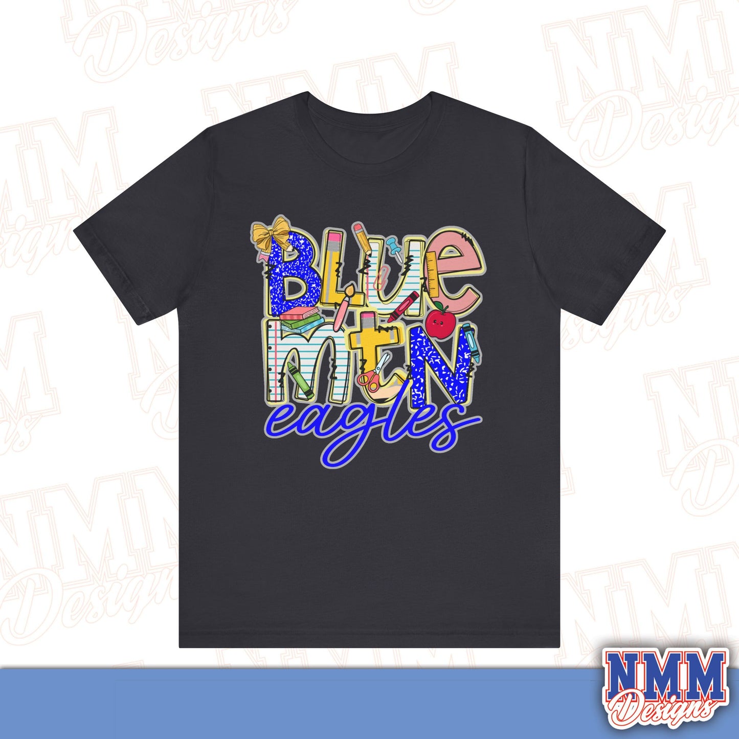 Blue Mountain Eagles Tee Shirt, Unisex Graphic T-Shirt, Casual Wear, Perfect for School Spirit, Gifts for Sports Fans, Summer Outfit