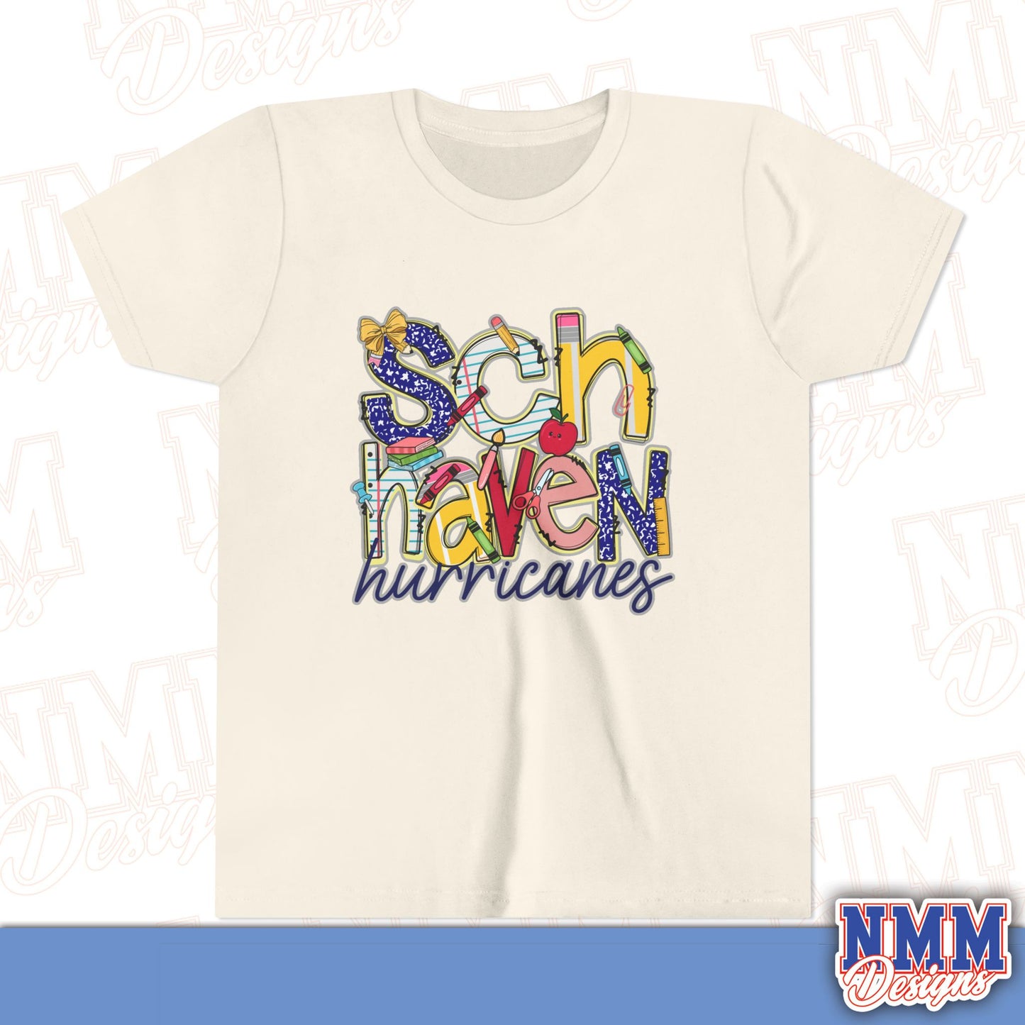 Schuylkill Haven Hurricanes Youth Shirt, Kids Sportswear,,School Spirit Apparel, Back to School