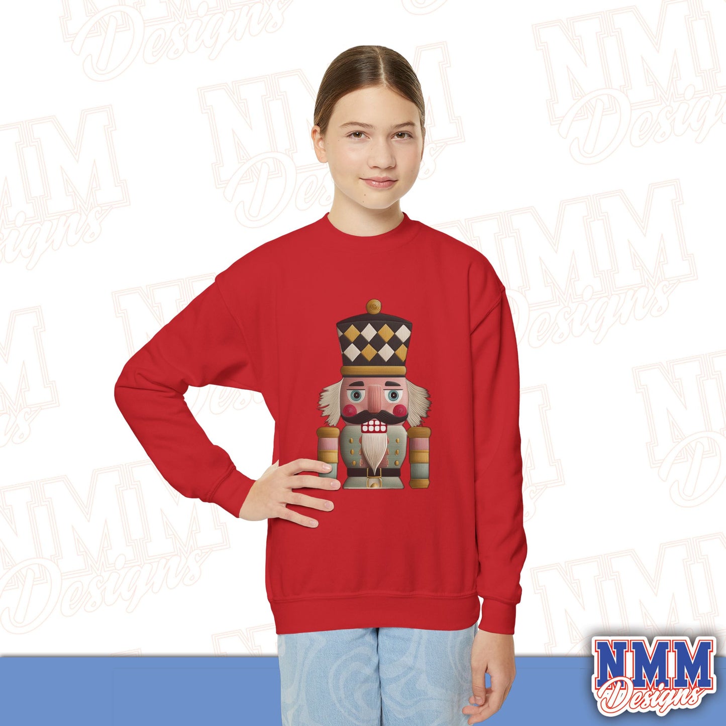 Nutcracker Youth Crewneck Sweatshirt - Cozy Holiday Gift