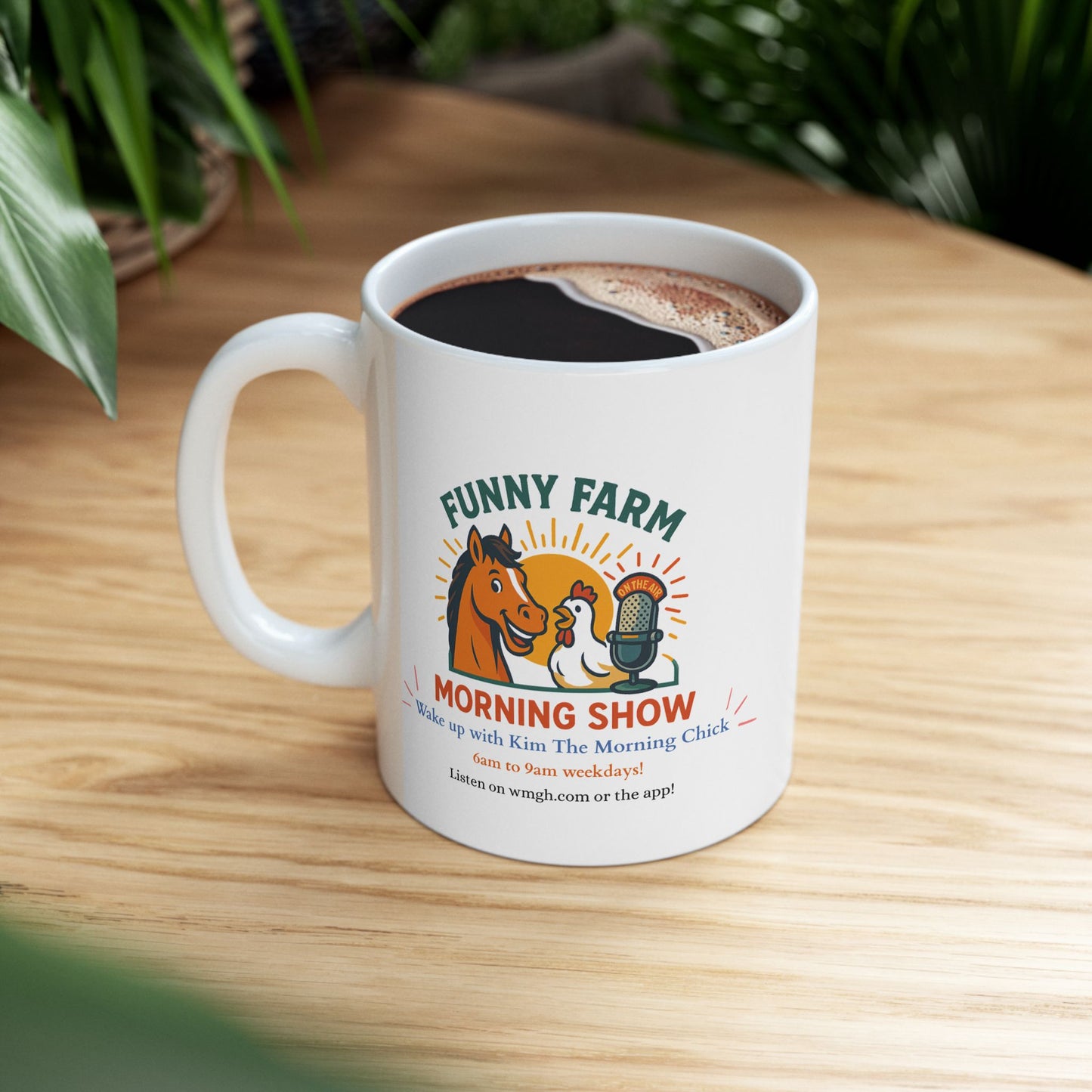 Funny Farm WMGH Kim the Morning Chick Ceramic Mug – (11oz/15oz)