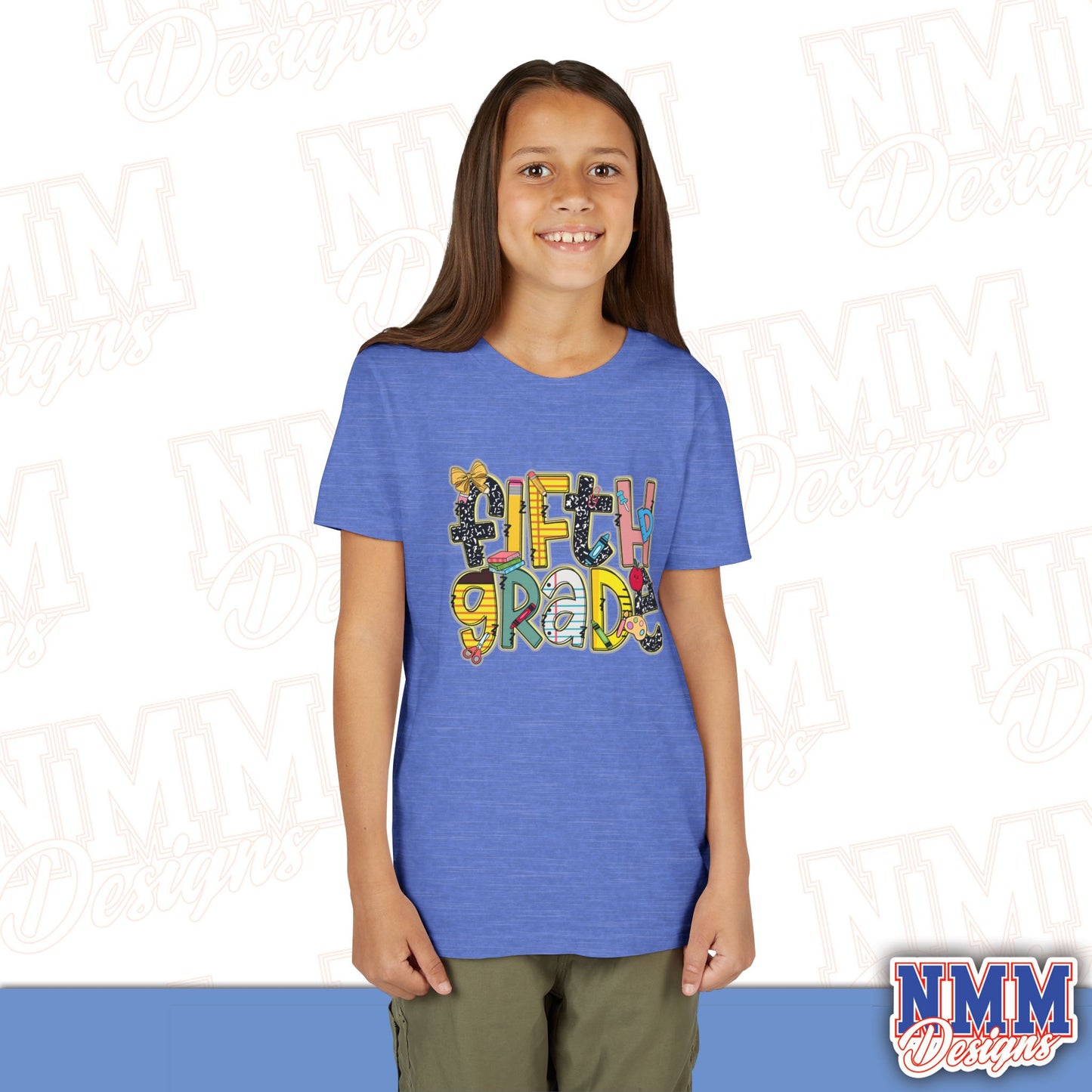 Copy of Fifth Grade Back to School Youth Shirt, Kids Sportswear, School Spirit Apparel, Back to School